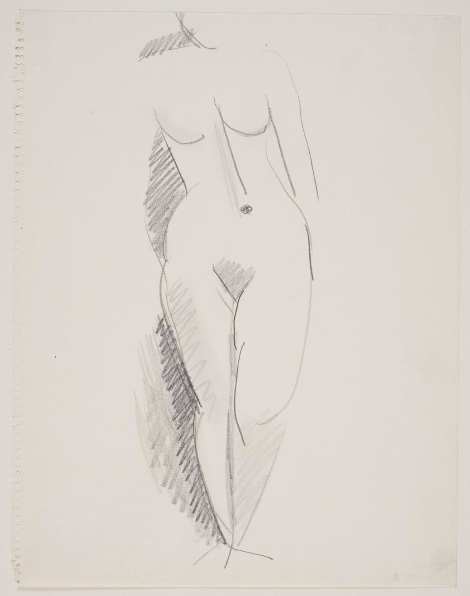 Stående kvindelig model by Vilhelm Lundstrom