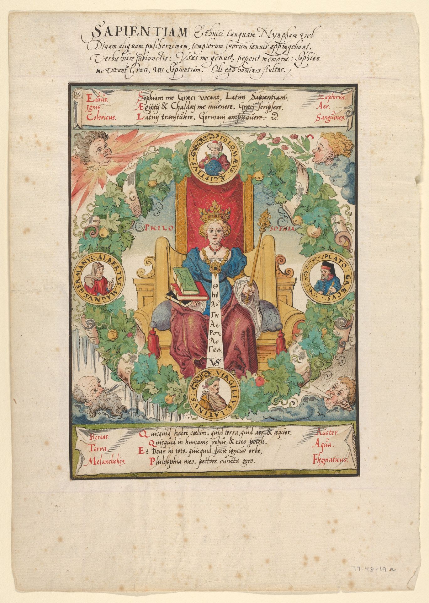 Philosophy Enthroned by Virgil Solis