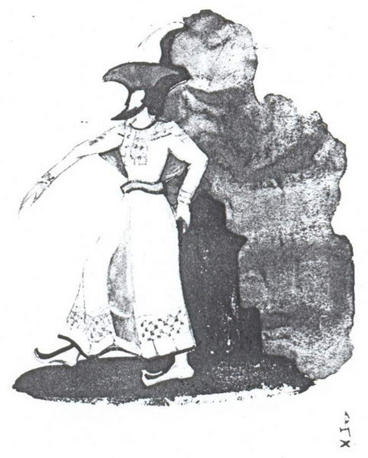 Sketch of costumes for "Tale of Tsar Saltan" by Nicholas Roerich