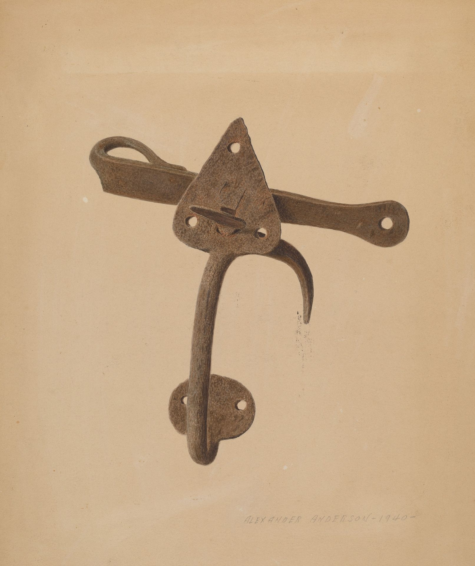 Handled Door Latch by Alexander Anderson