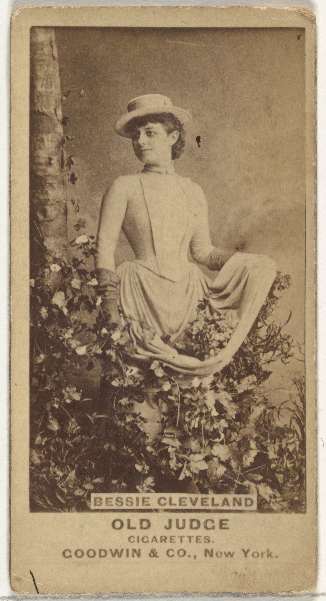 Bessie Cleveland, from the Actors and Actresses series (N171) for Old Judge Cigarettes by Goodwin & Company