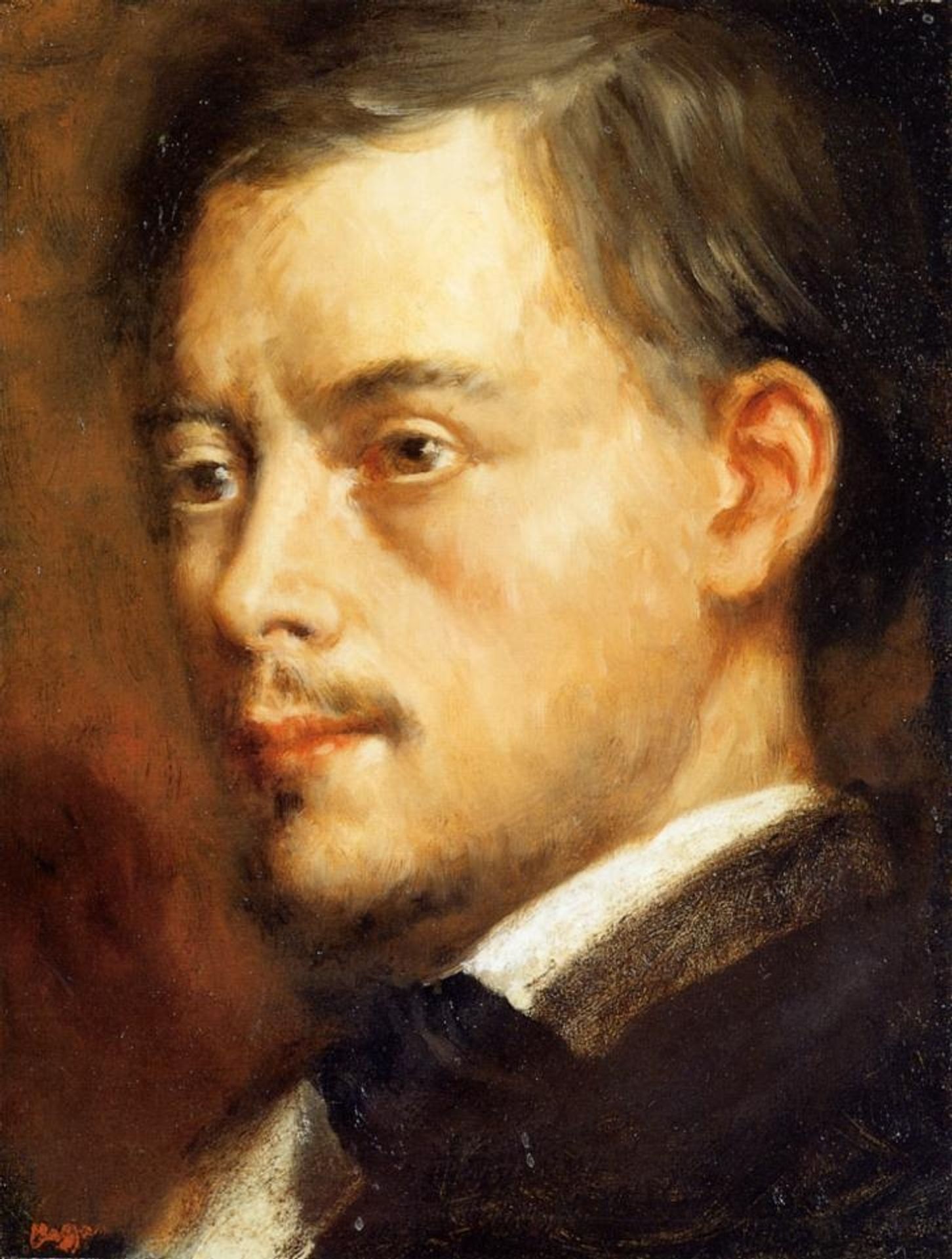 Man's Head by Edgar Degas