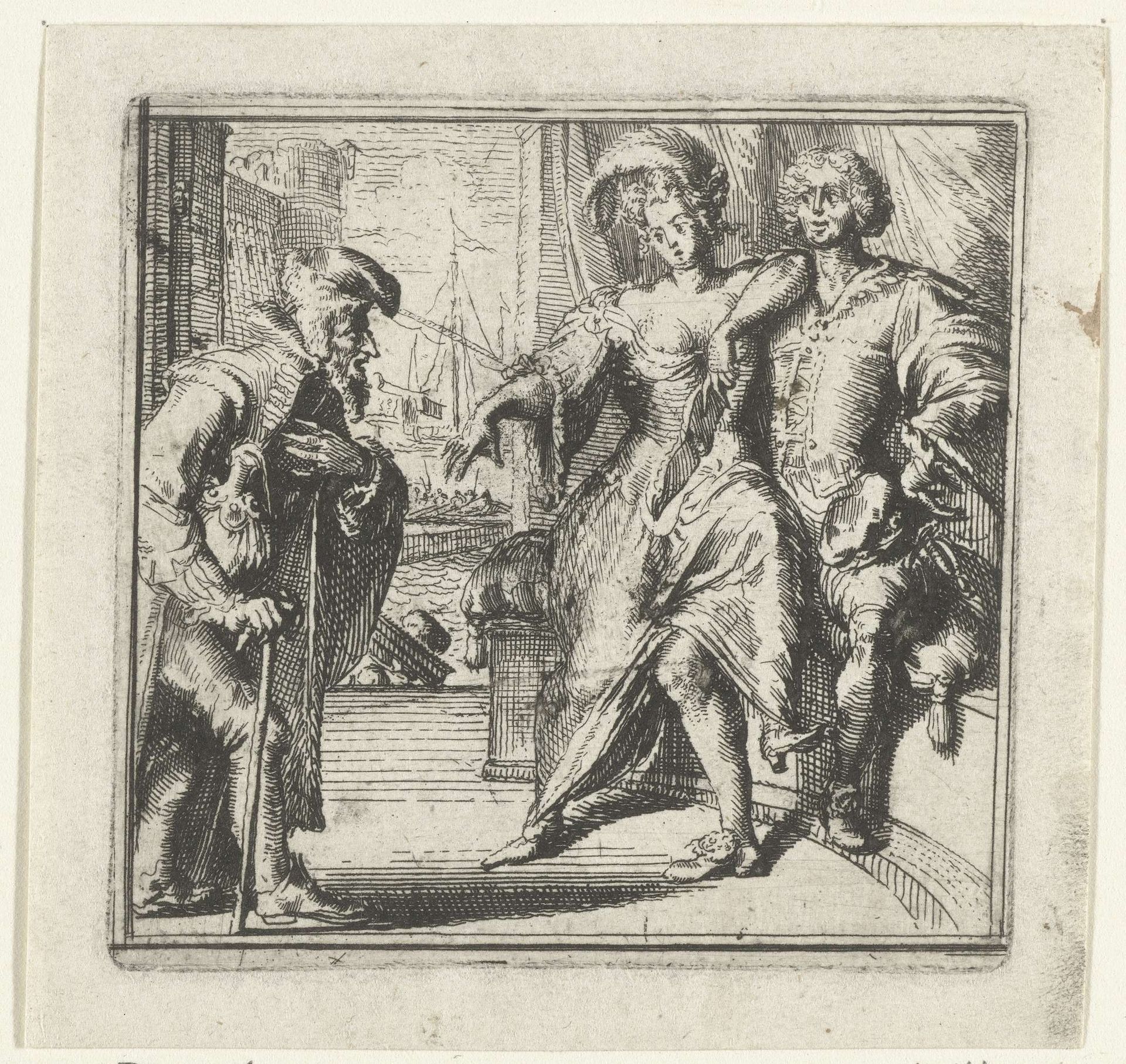 Illustratie voor de Decamerone van Boccaccio by Romeyn de Hooghe