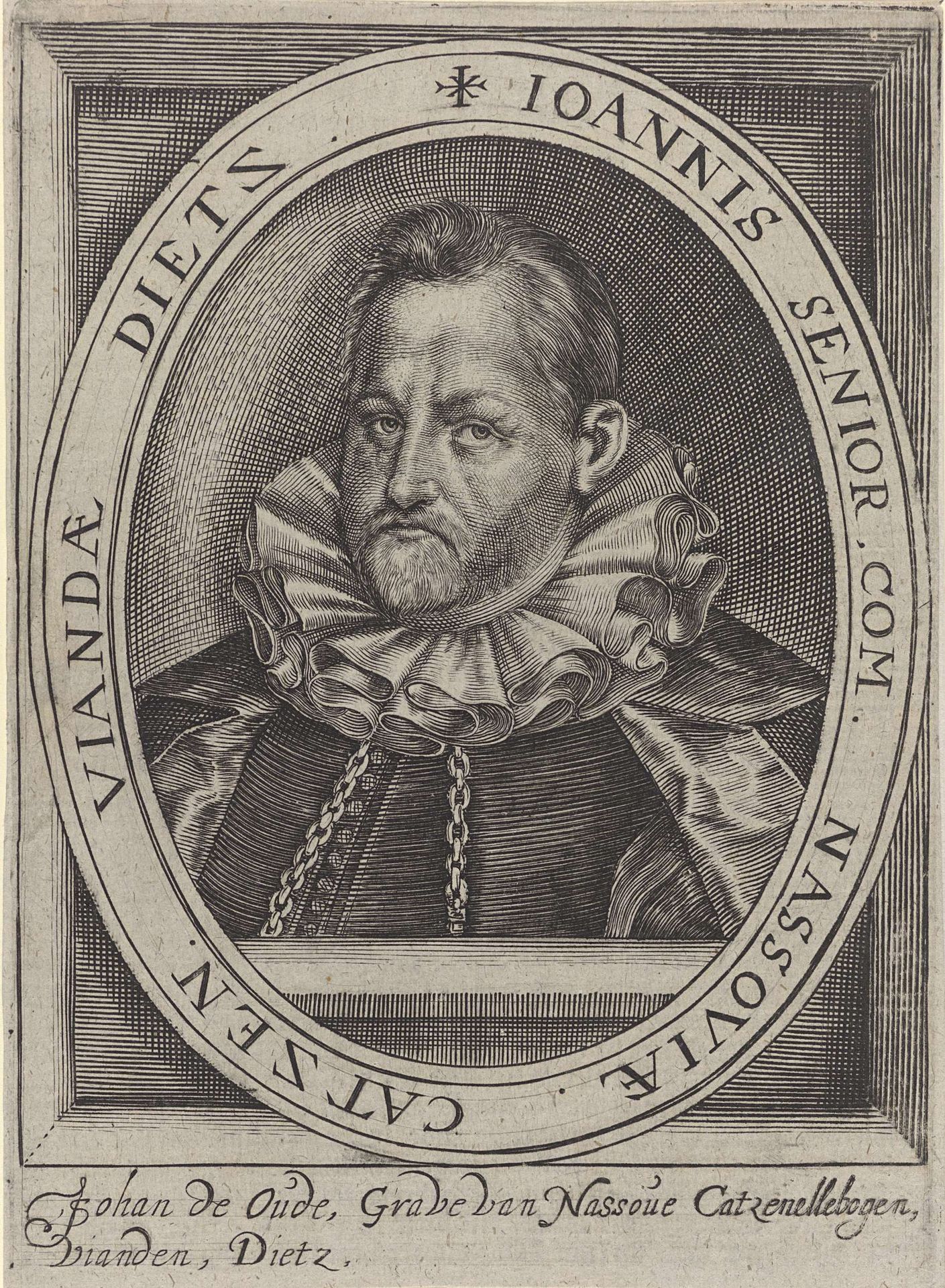 Portret van Johan VI, graaf van Nassau-Dillenburg by Anonymous
