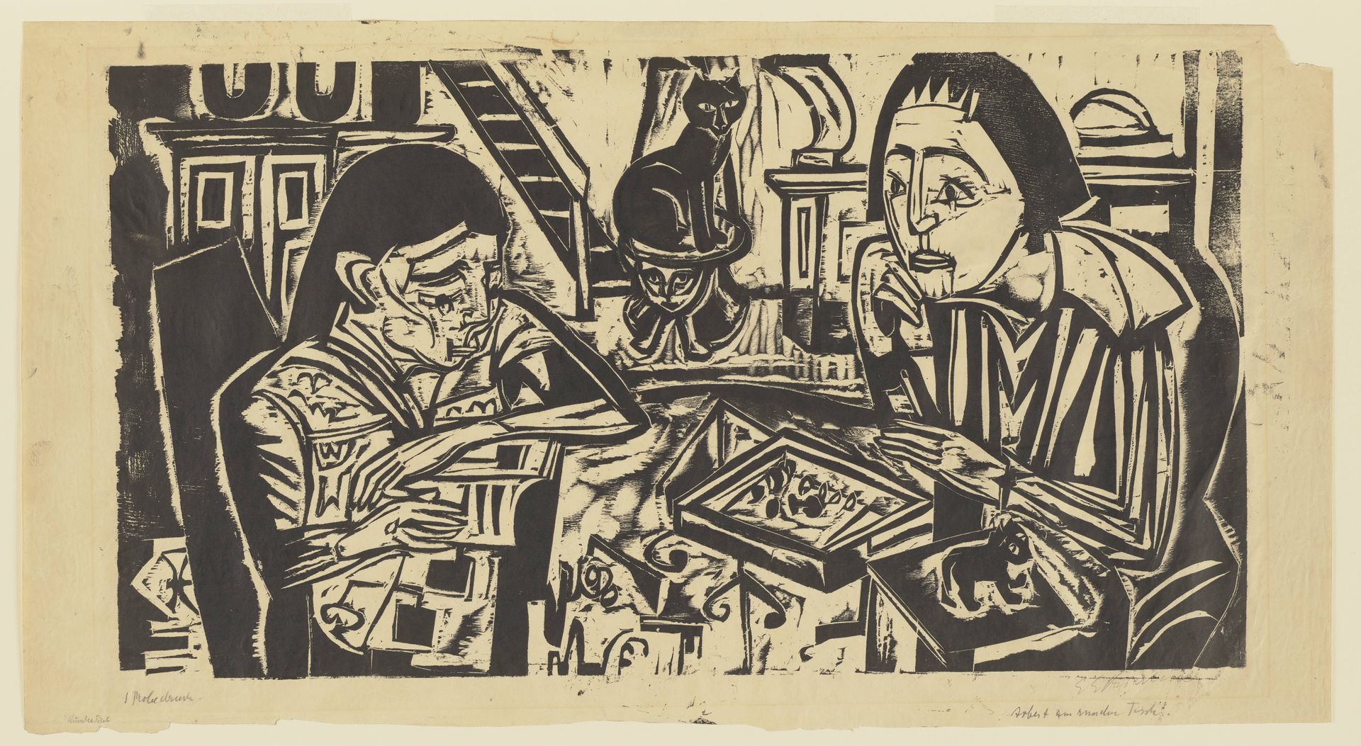 Arbeit am runden Tisch (Original Title) by Ernst Ludwig Kirchner