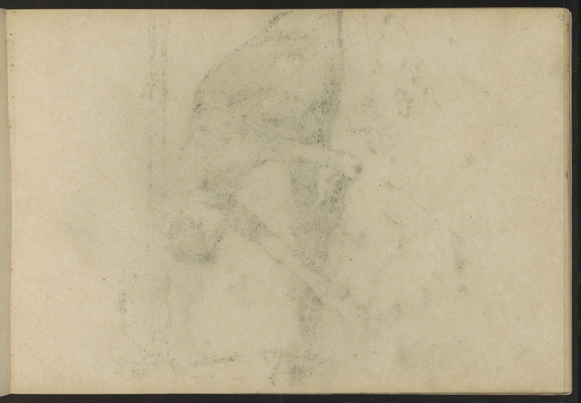 Abklatsch van de krijttekening op pagina 18 by Willem Witsen