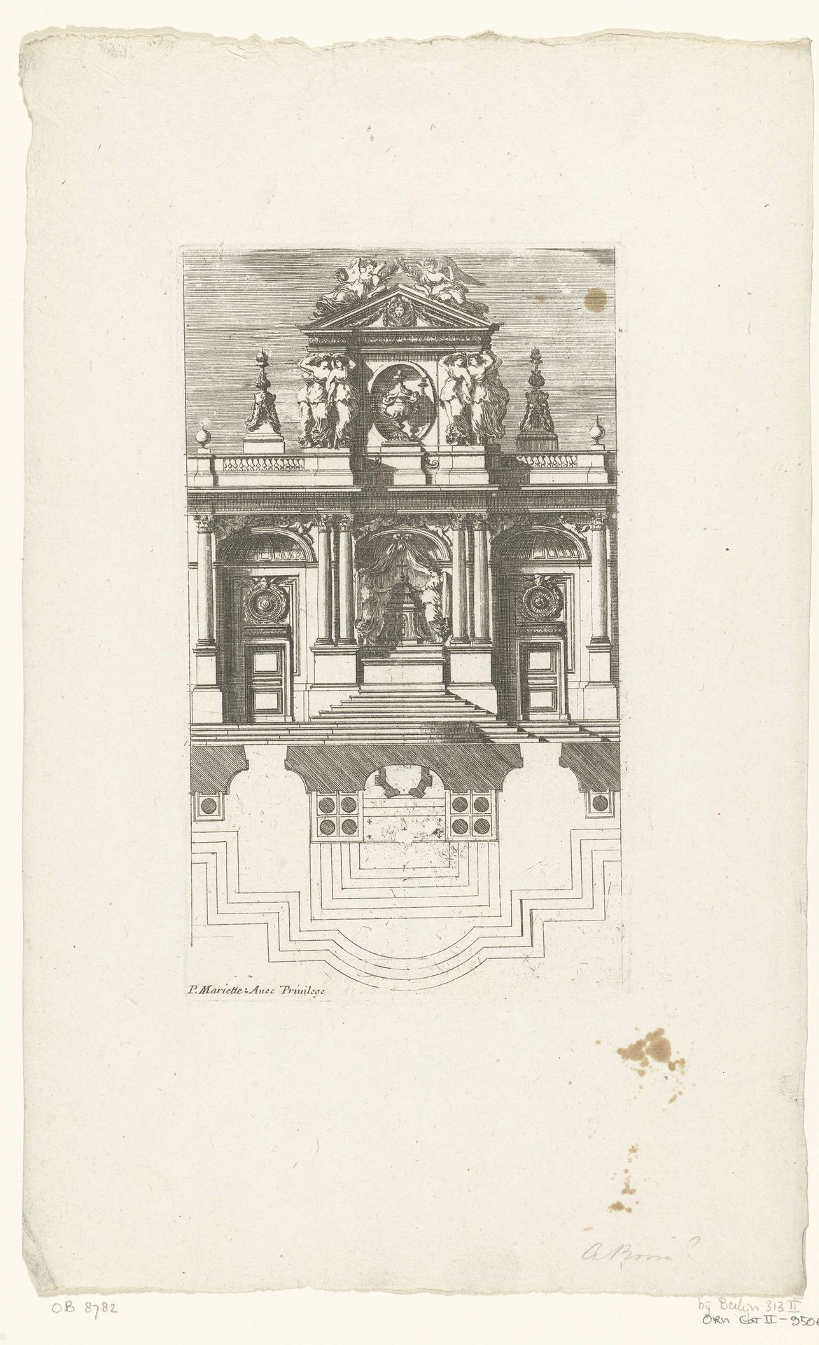 Altaar in de vorm van triomfboog by Jean Lepautre