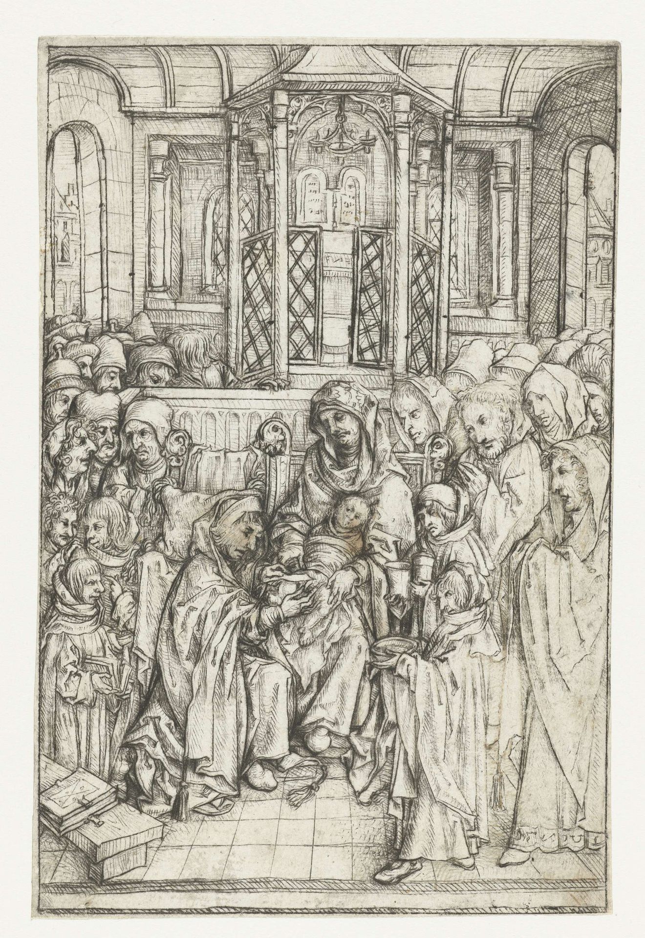 De besnijdenis by Meester van het Amsterdamse Kabinet