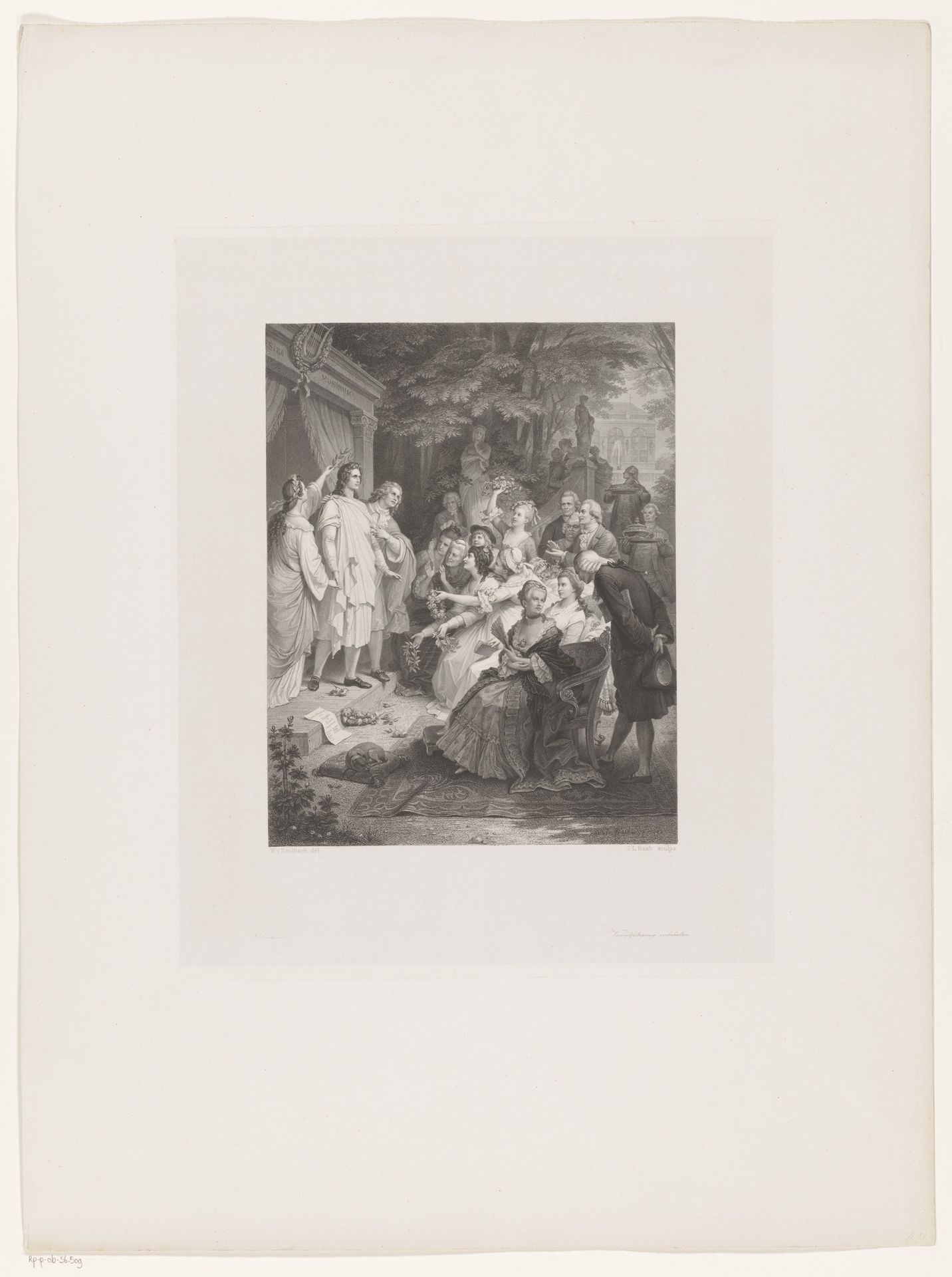 Toneelspeler wordt gelauwerd by Johann Leonhard Raab