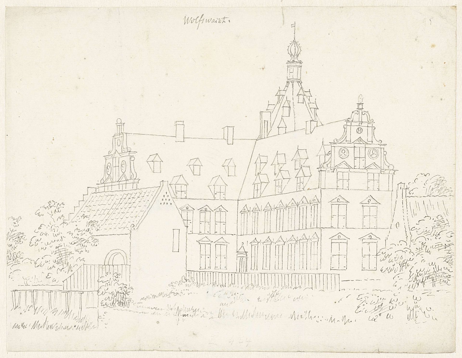 Het kasteel Wolfswaard by Cornelis Pronk