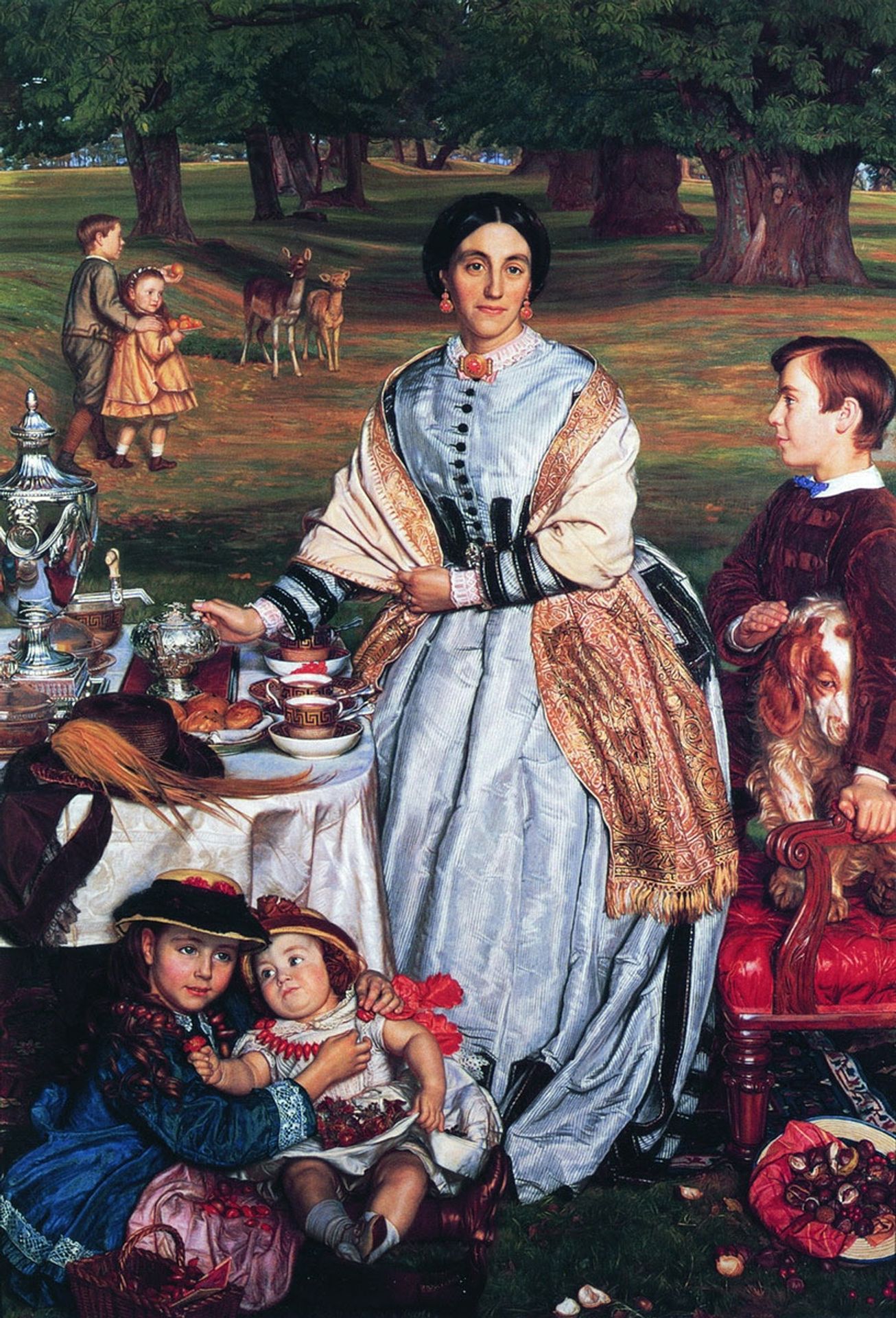 Lady Fairbairn with her Children by William Holman Hunt