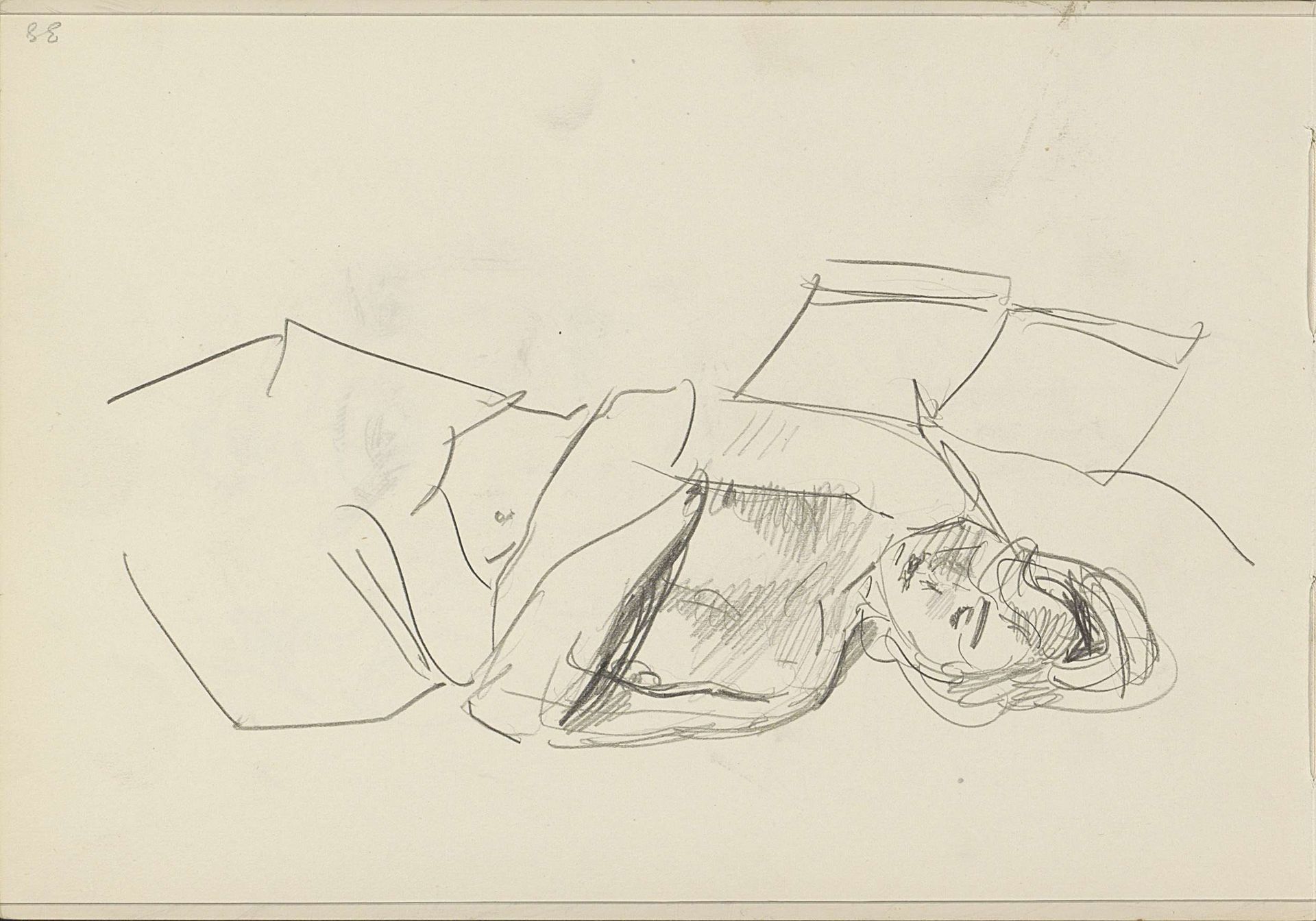 Reclining Female Nude by Isaac Israels