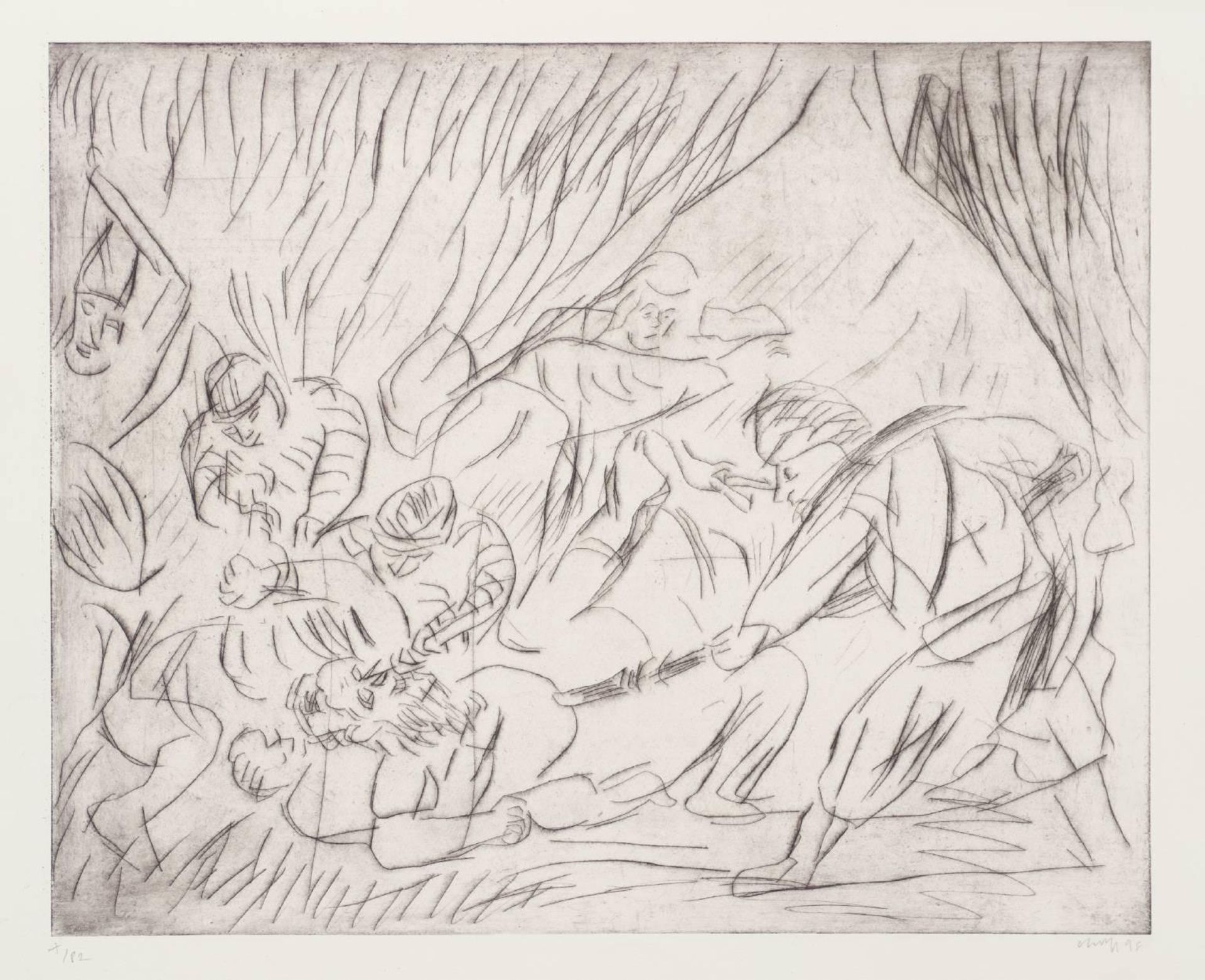 The Blinding of Sampson by Leon Kossoff