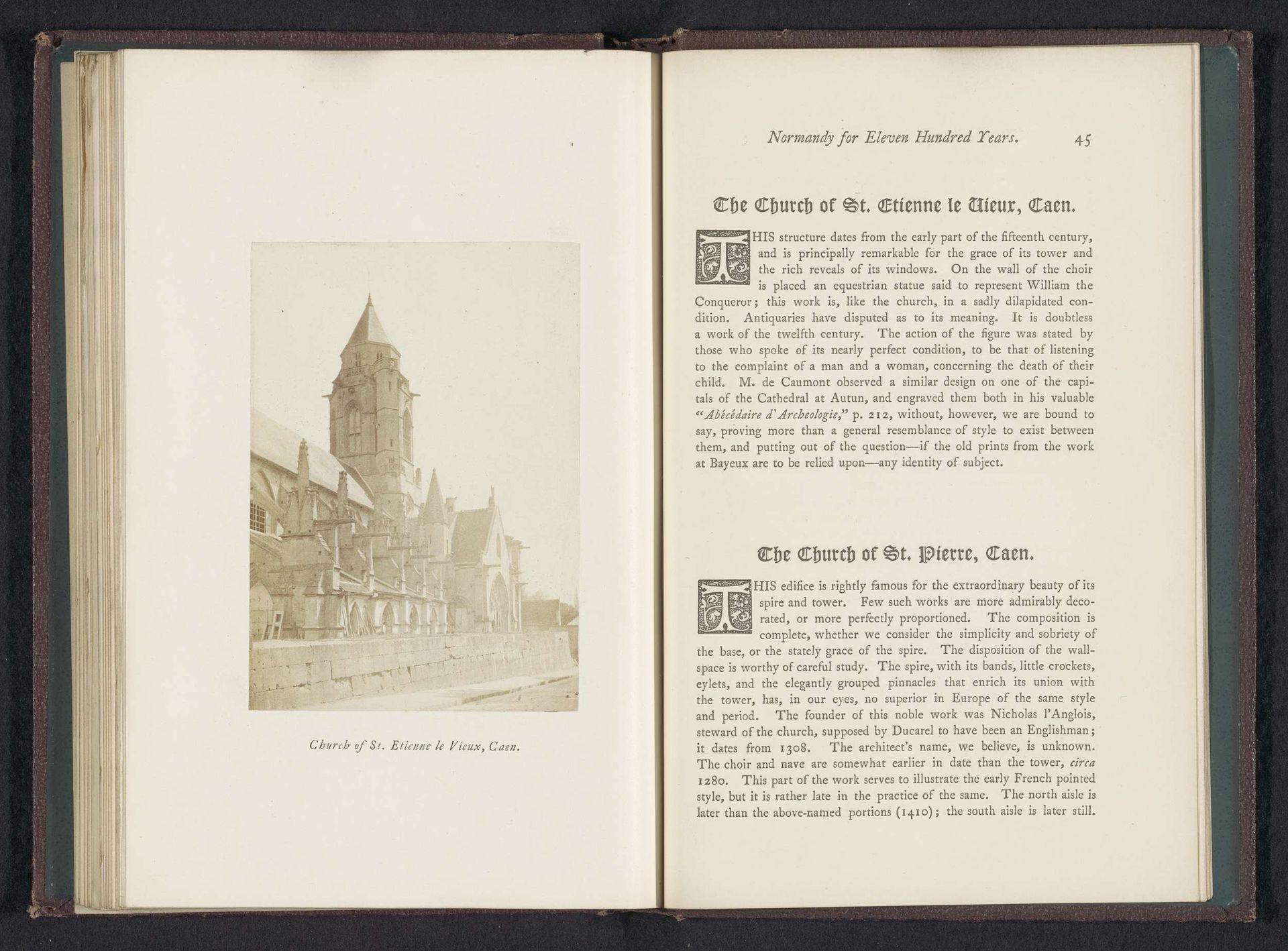 Church of St. Etienne le Vieux, Caen by Joseph Cundall
