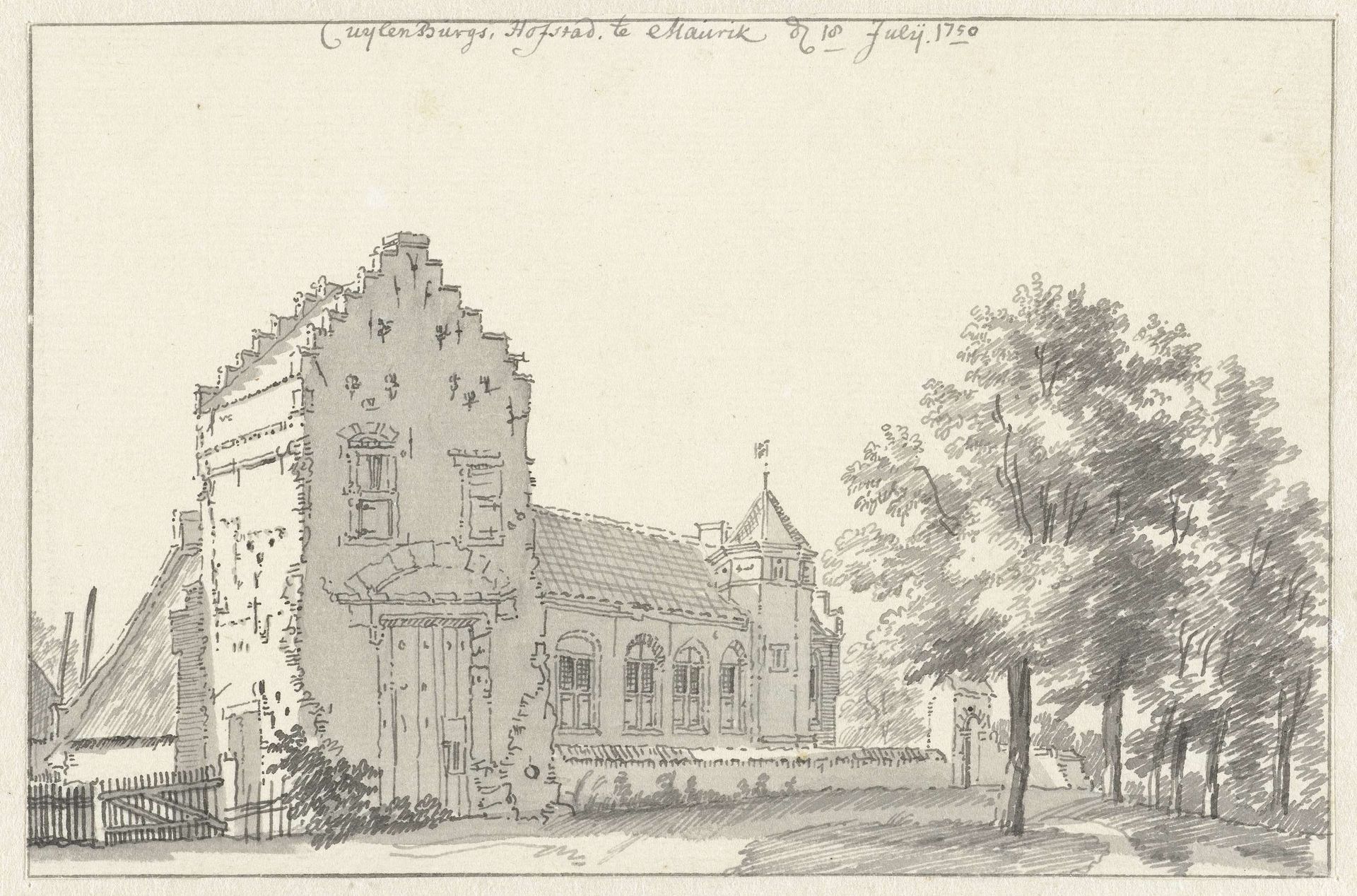 Cuylenburgs Hofstad te Maurik by Jan de Beijer