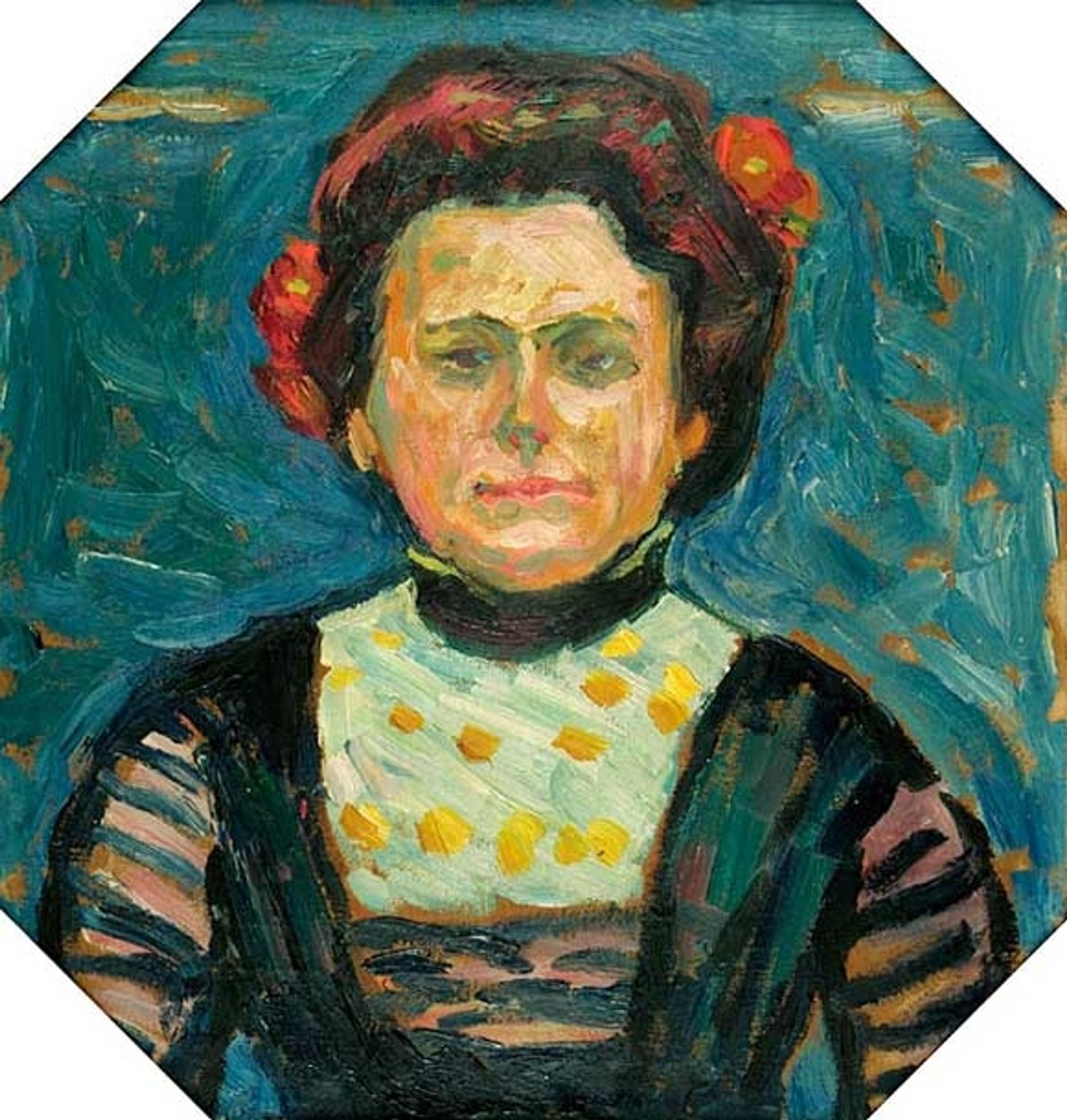Porträt Frau Cuhrt by Max Pechstein