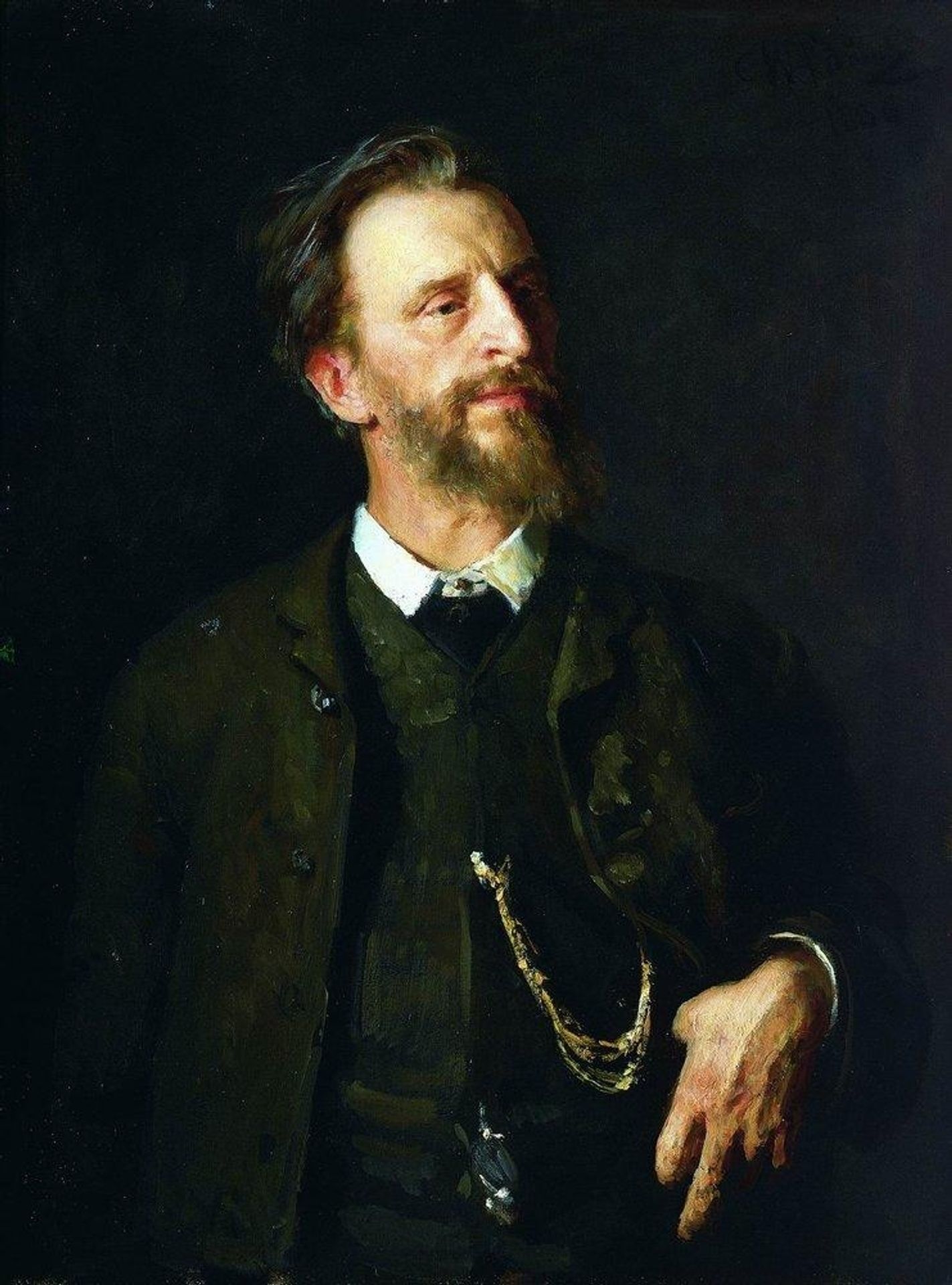 Portrait of the Artist Grigory Myasoedov by Ilya Repin
