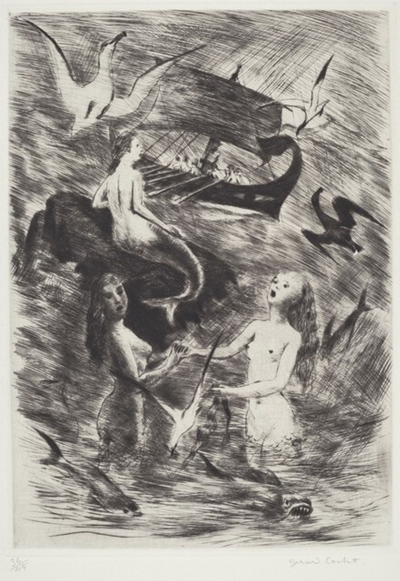 Untitled (Mermaids) by Gerard Cachet