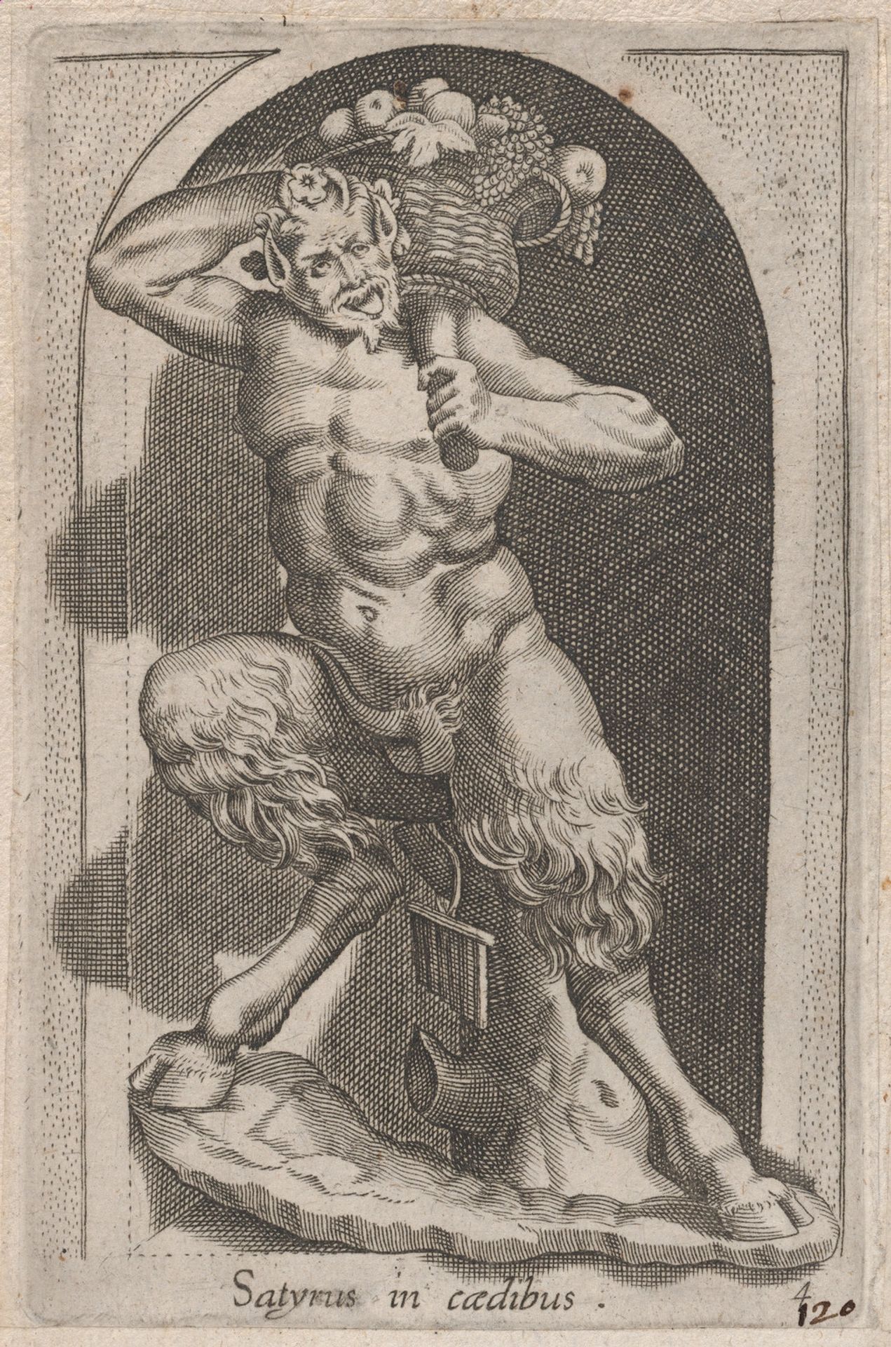 Speculum Romanae Magnificentiae: Satyr (Satyrus in caedibus) by Anonymous