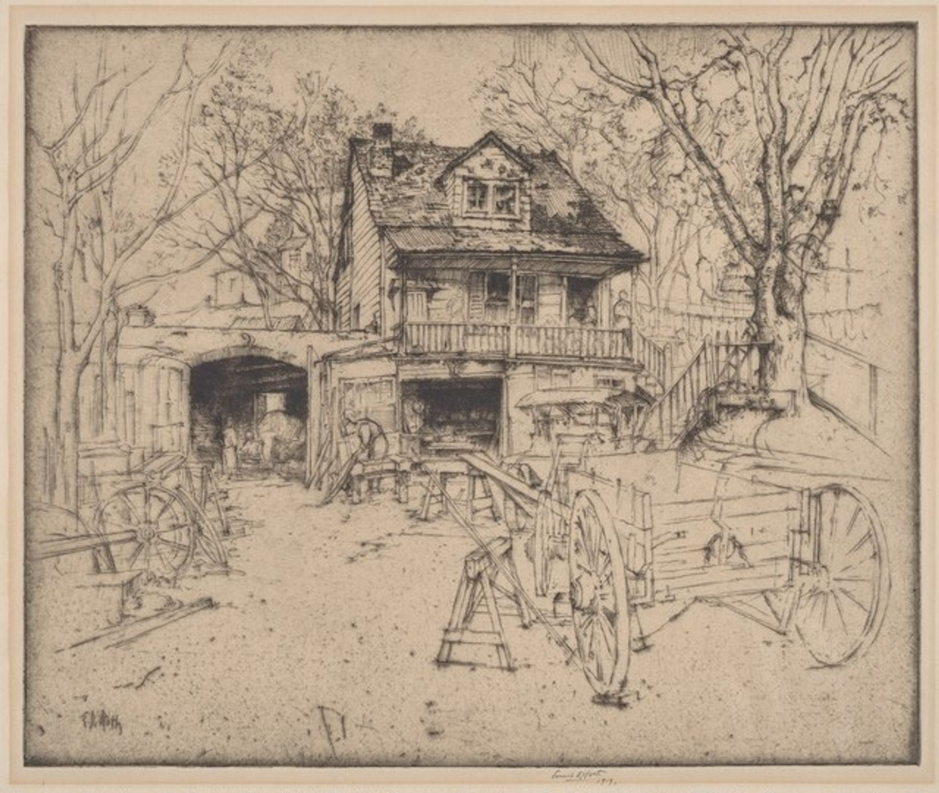Wheelwright Shop by Ernest D. Roth