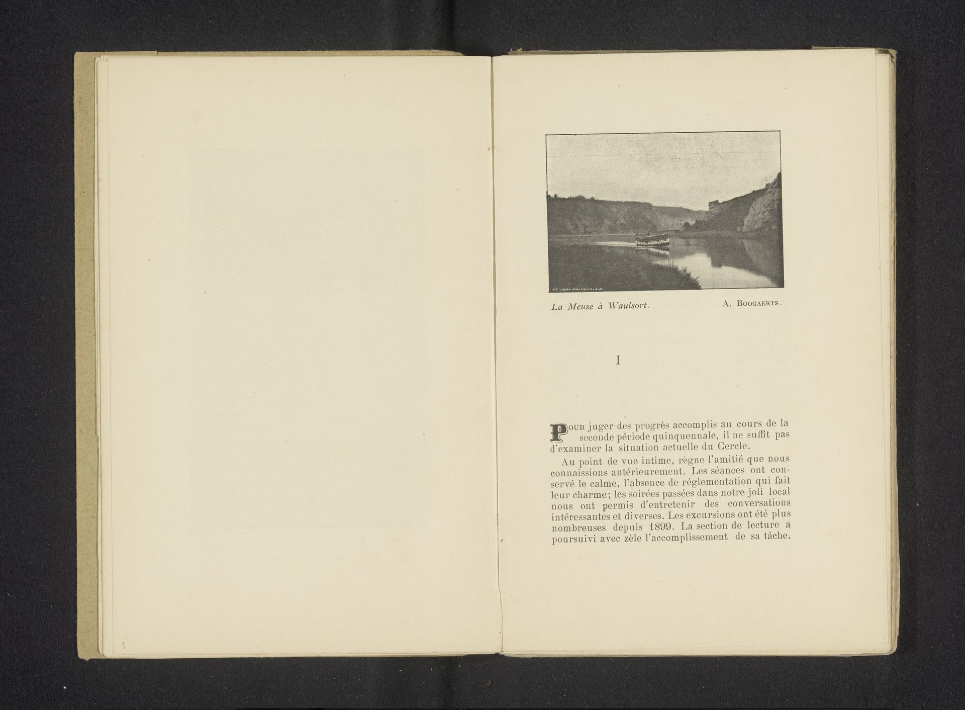 Gezicht op de Maas nabij Waulsort by A. Boogaerts