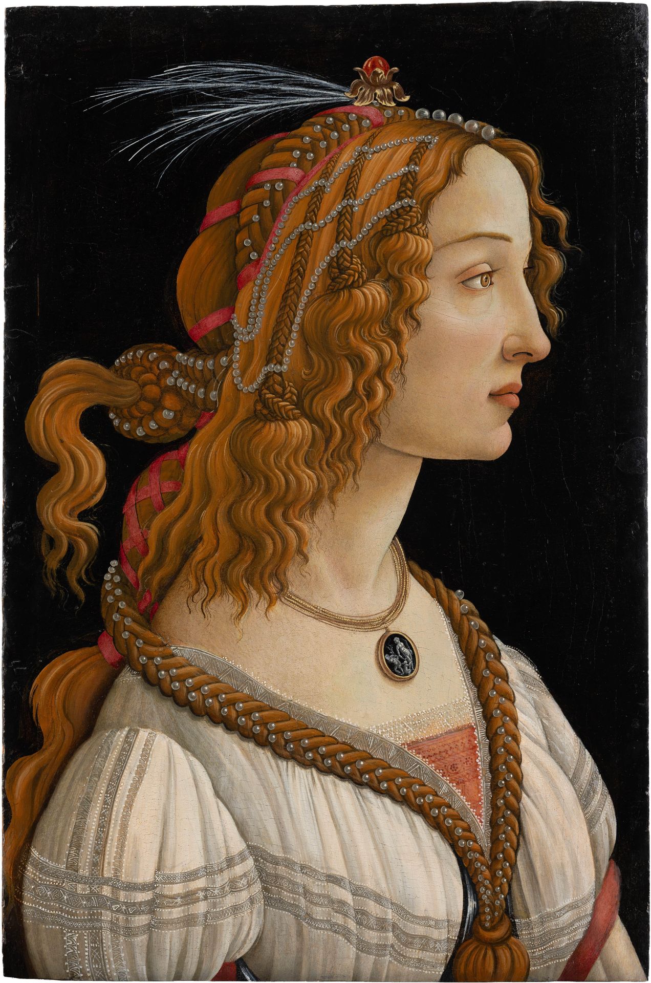 Idealised Portrait of a Lady (Portrait of Simonetta Vespucci as Nymph) by Sandro Botticelli