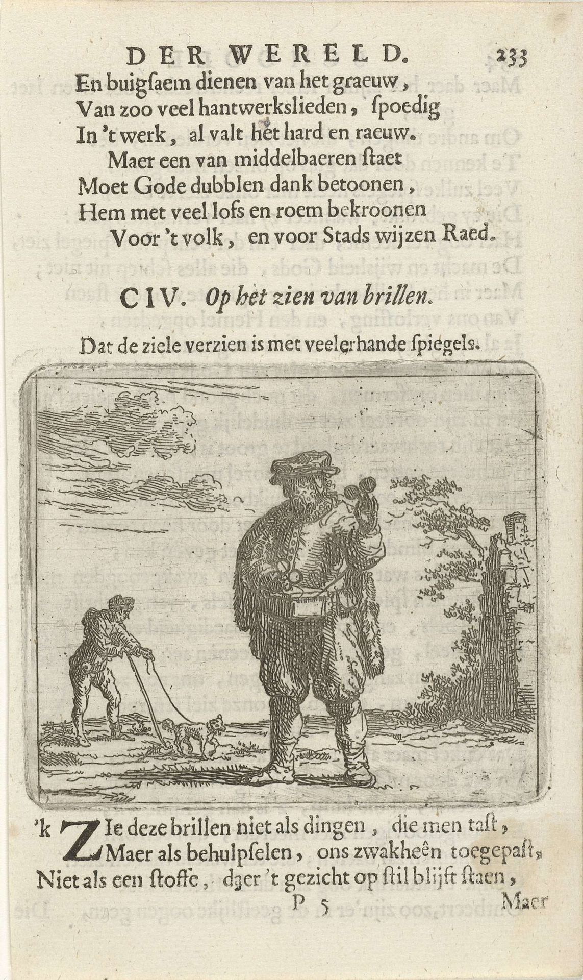Brillenverkoper by Arnold Houbraken
