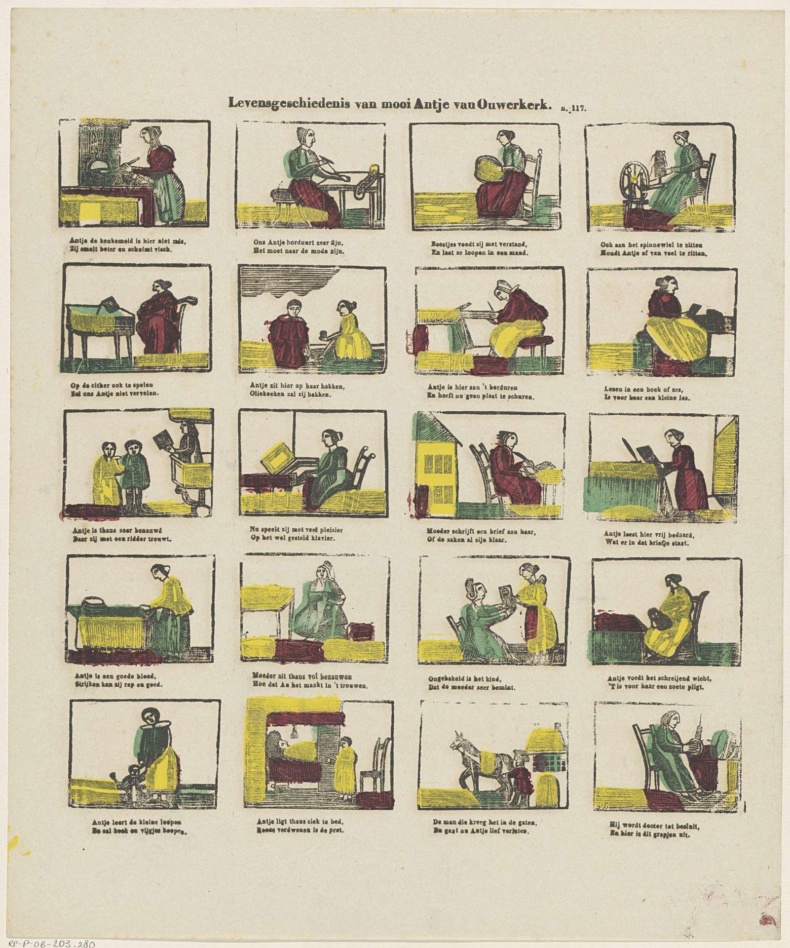Levensgeschiedenis van mooi Antje van Ouwerkerk by Glenisson & Van Genechten