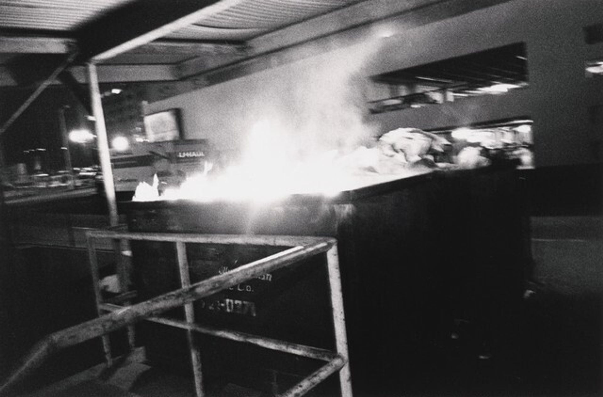 Dumpster Fire, Hollywood by Jim Goldberg