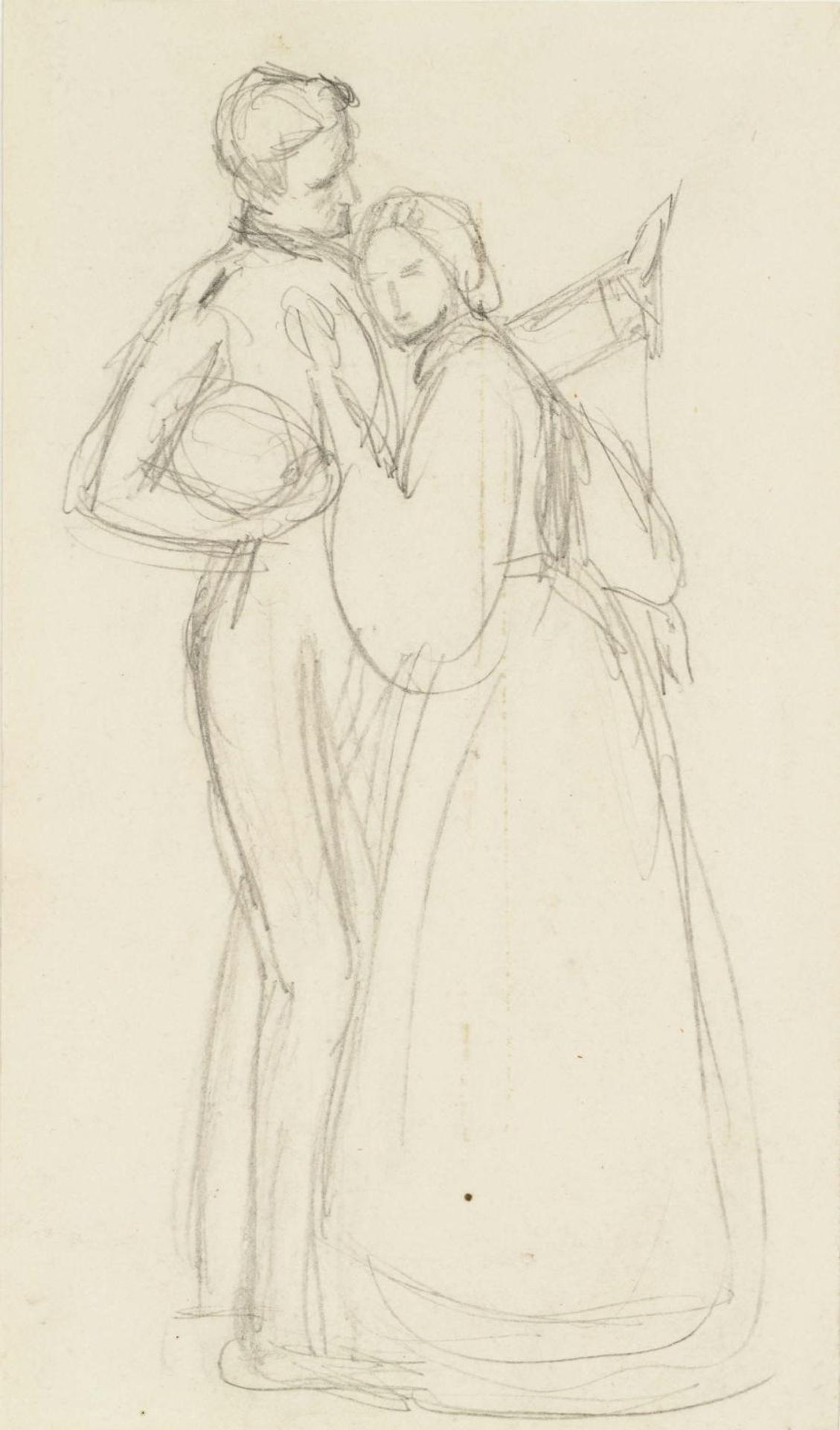 Study for ‘The Black Brunswicker’ by Sir John Everett Millais