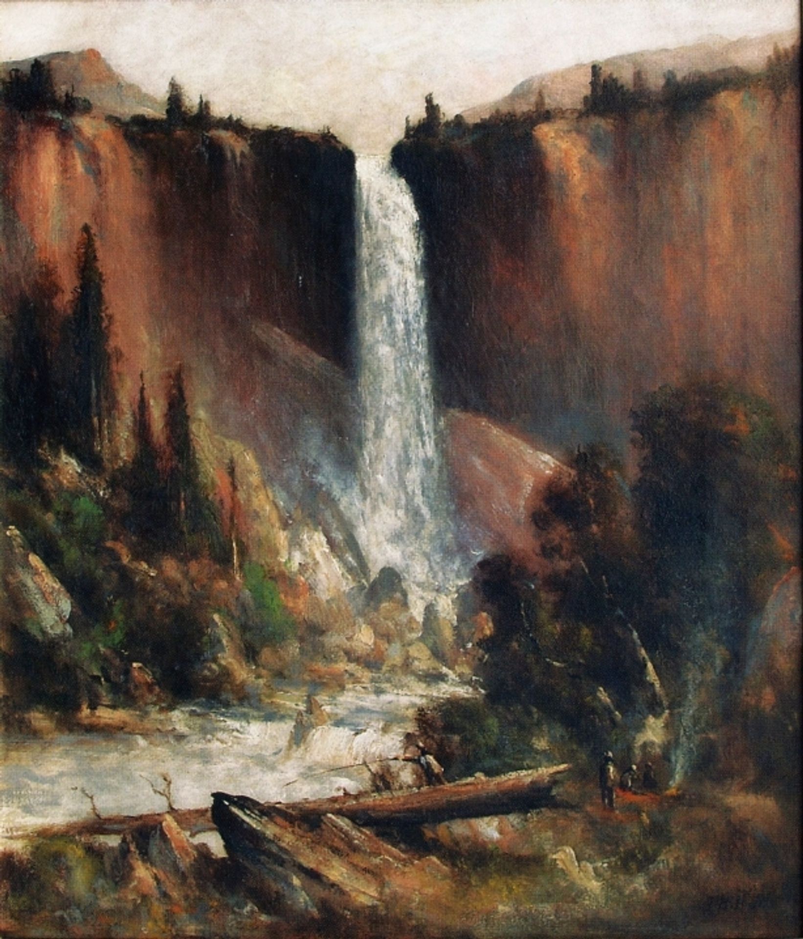 Angler's Camp Below Nevada Falls by Thomas Hill
