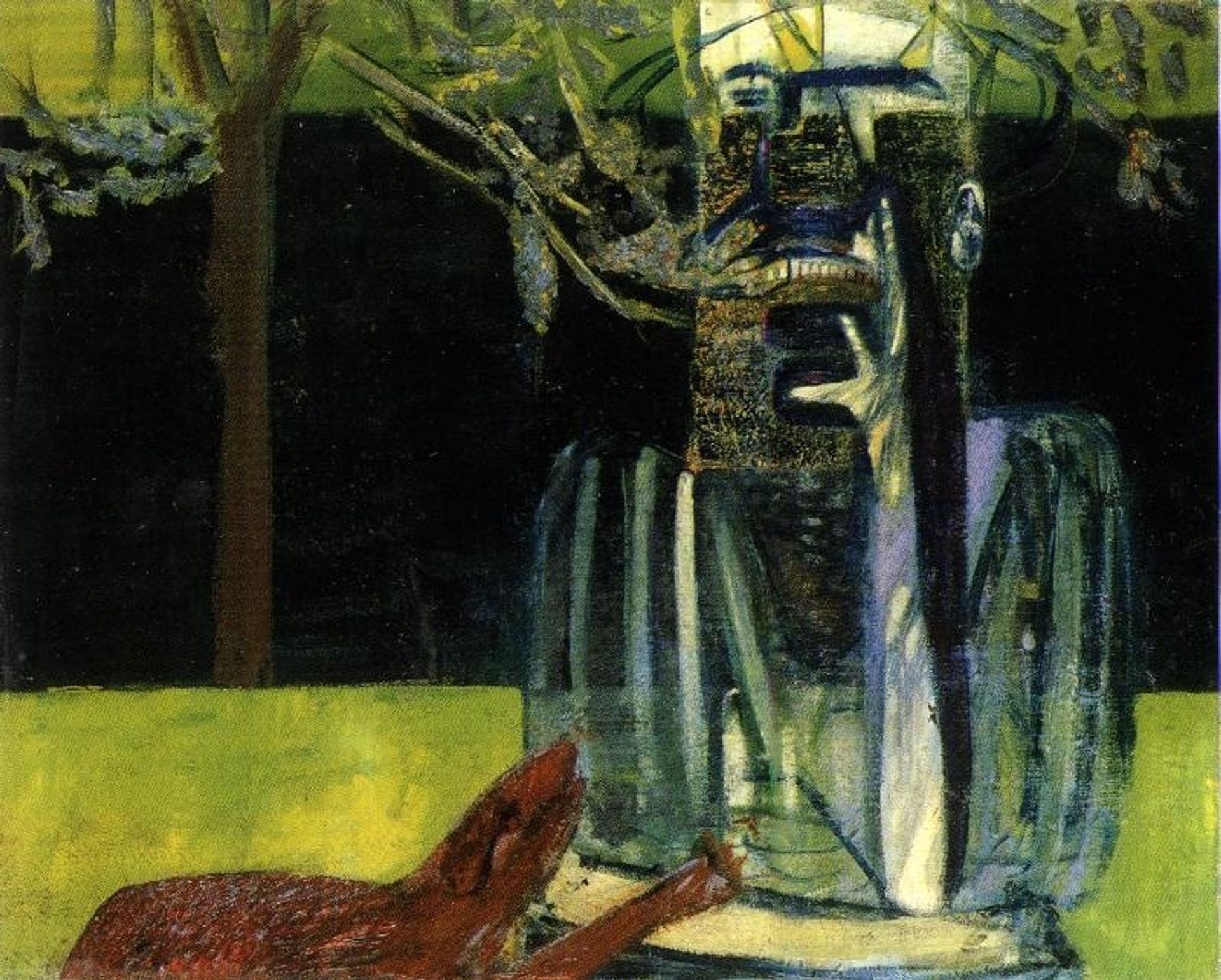 Figures in a Garden by Francis Bacon