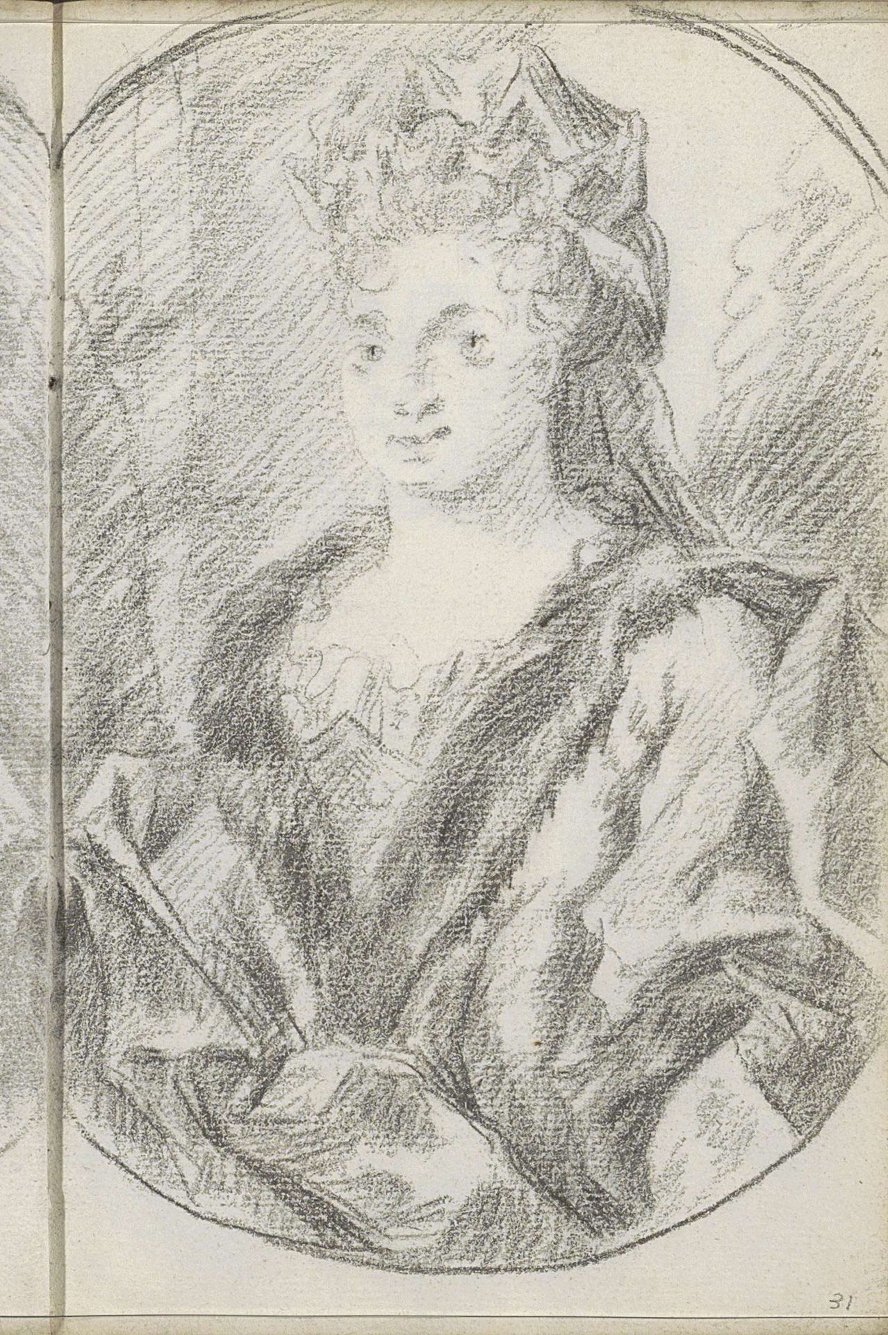 Portret van een vrouw by Petrus Johannes van Reysschoot