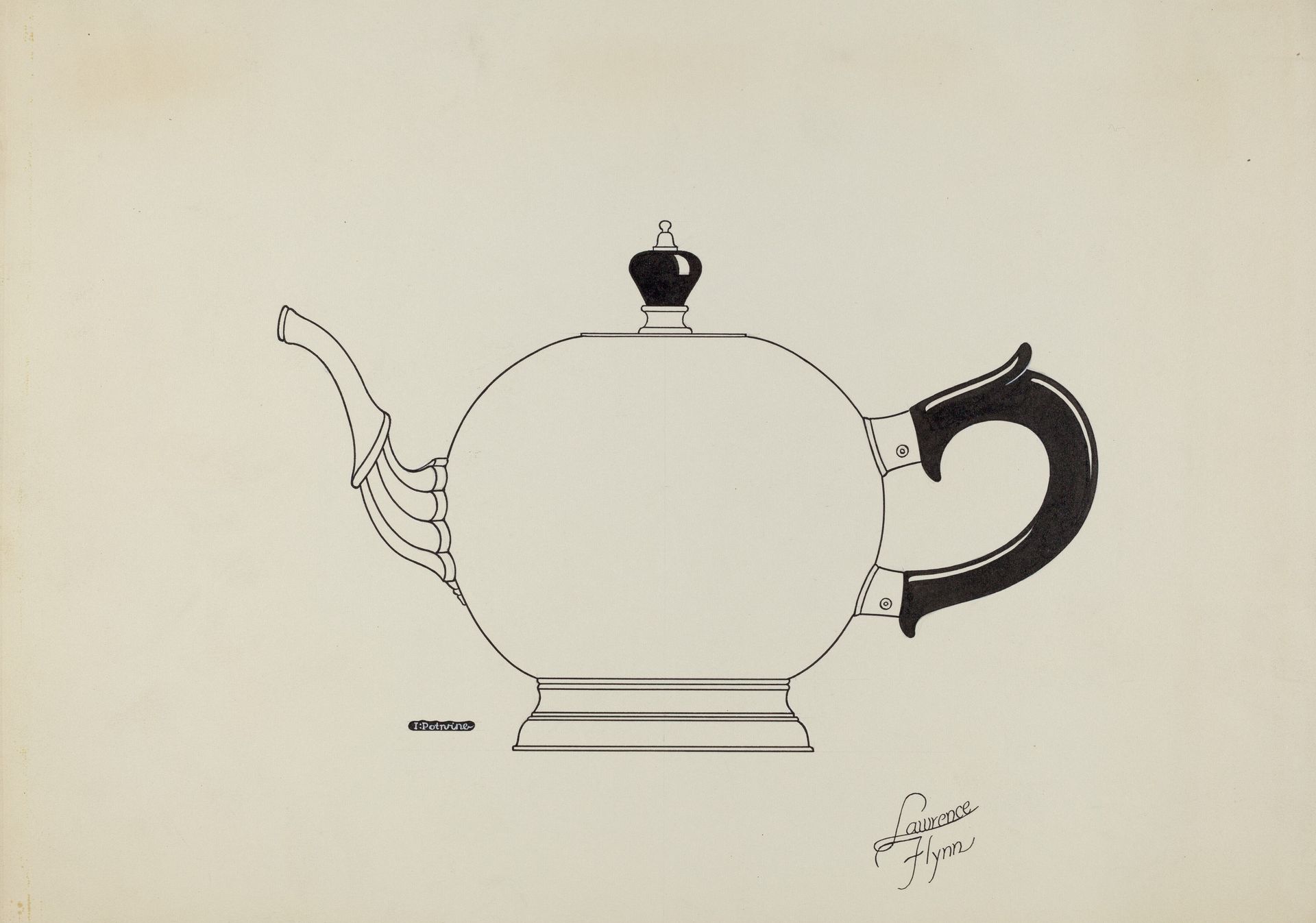 Silver Teapot by Lawrence Flynn