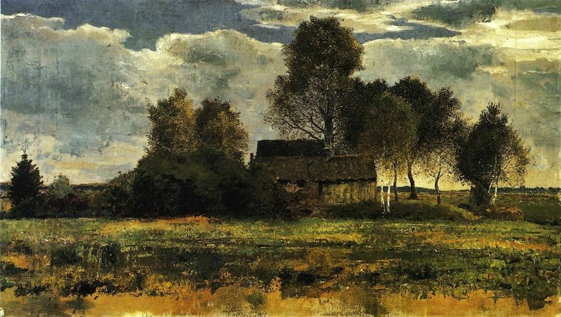 Cottages on the Dachau Marsh by Franz Marc