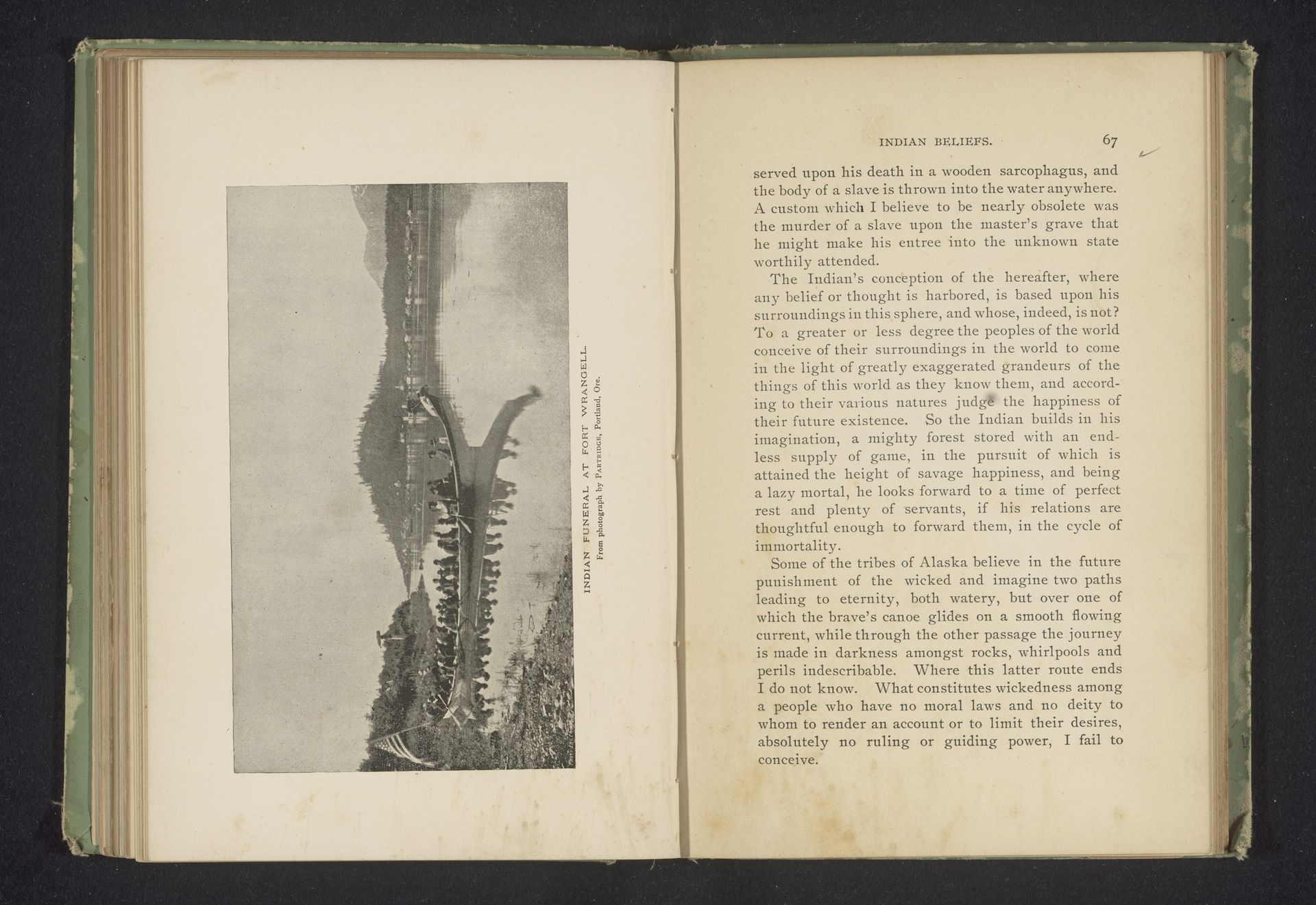 Gezicht op een begrafenisceremonie by William Henry Partridge