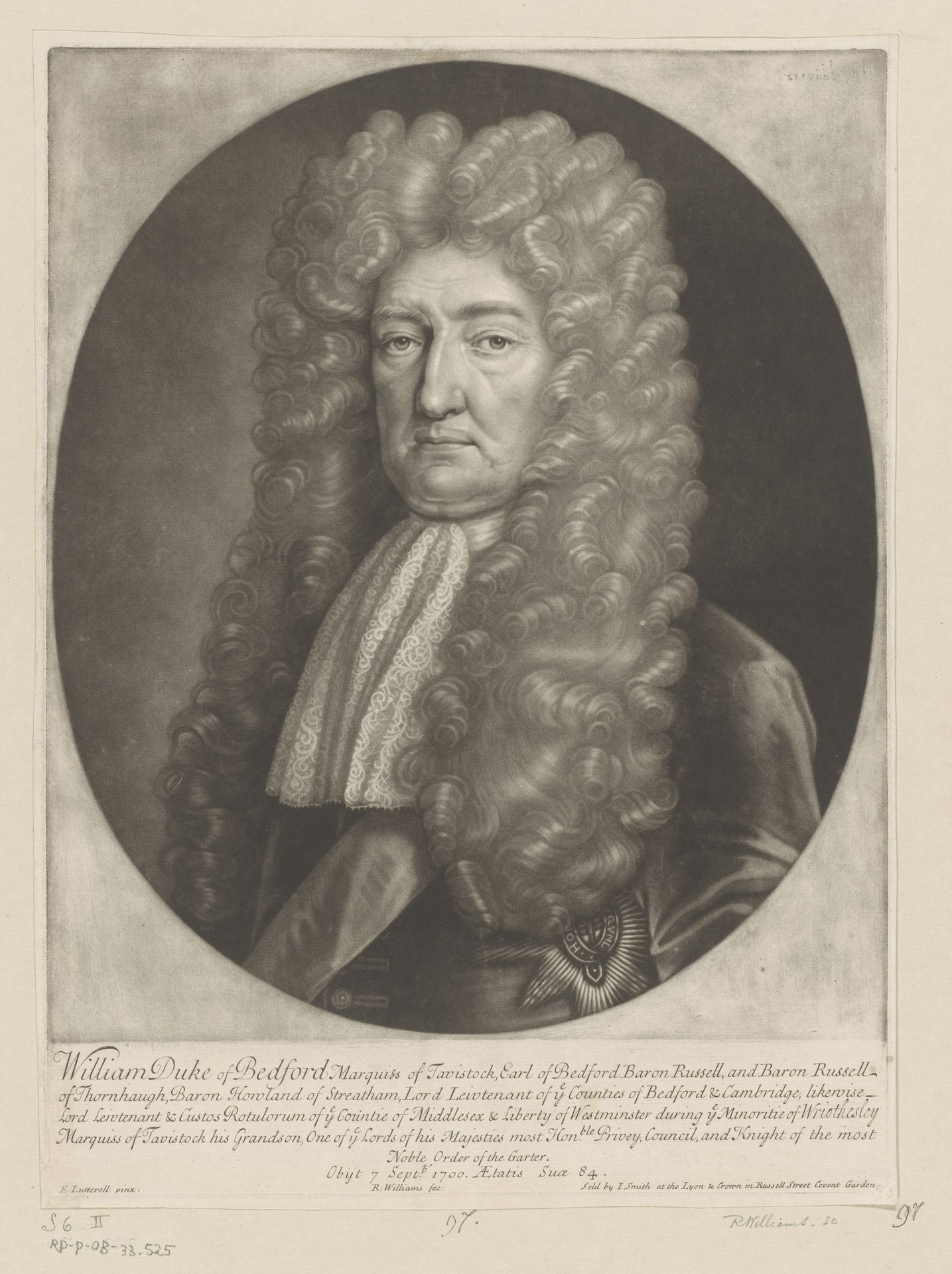Portret van William Russell op 84-jarige leeftijd by Robert Williams