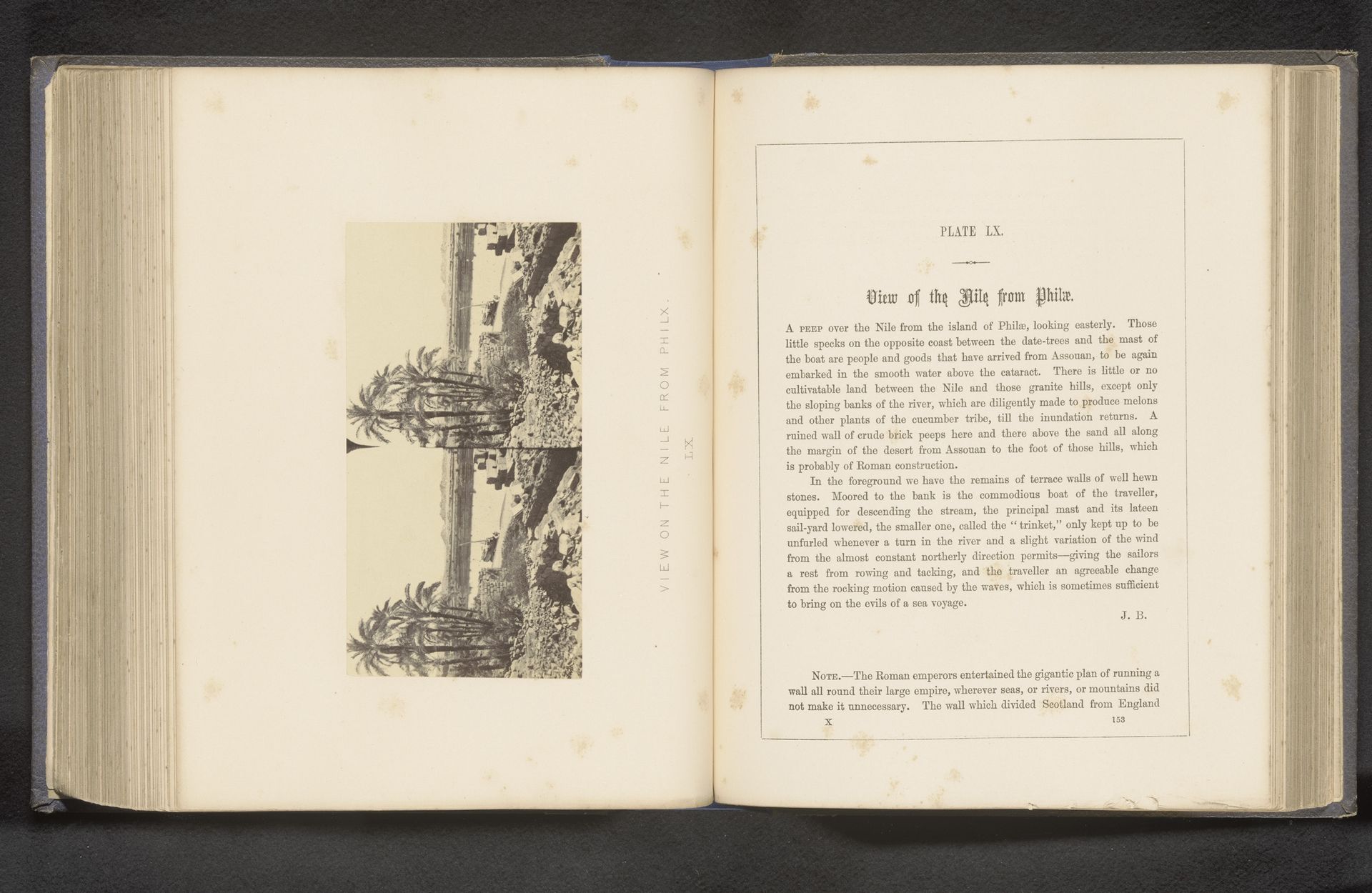 Gezicht op de Nijl vanaf het tempelcomplex te Philae by Francis Frith