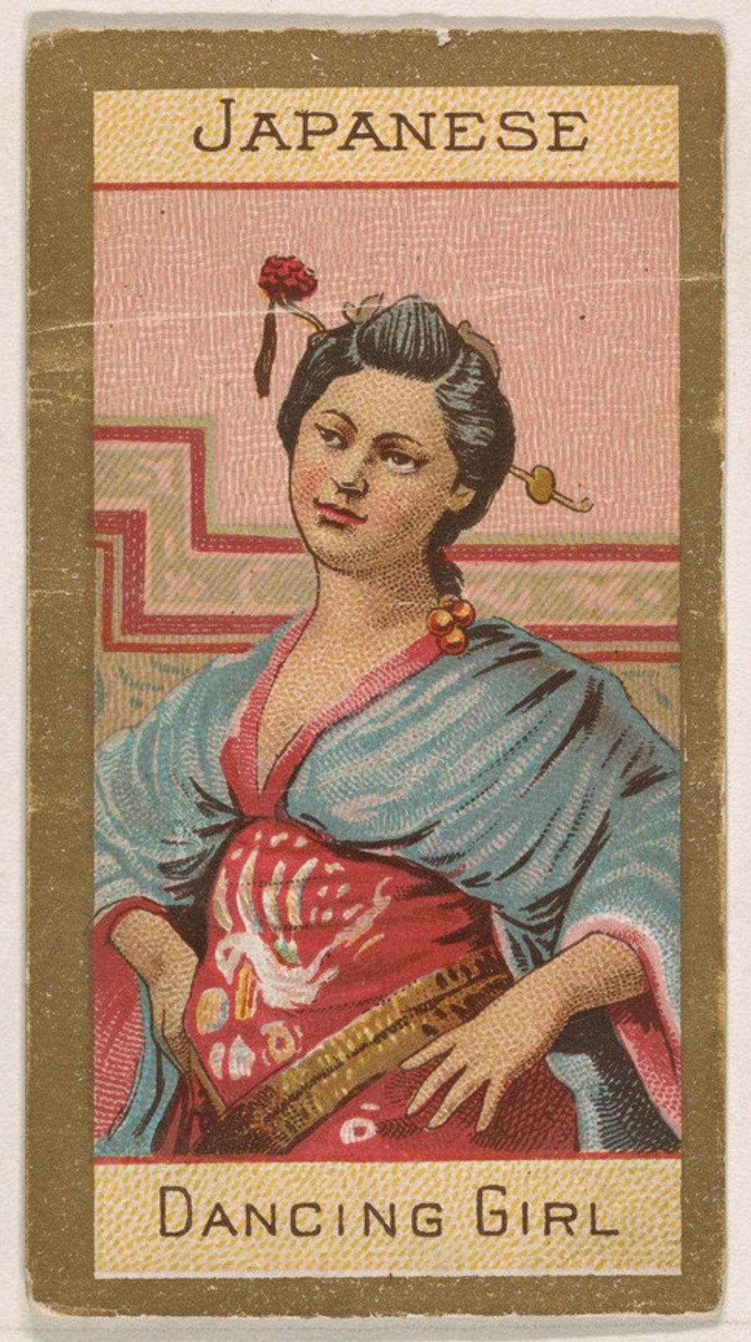 Japanese, Dancing Girl, from Types of Nationalities (N240) issued by Kinney Bros. by Kinney Brothers Tobacco Company