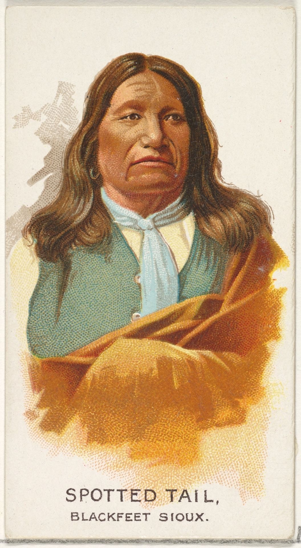 Spotted Tail, Blackfeet Sioux, from the American Indian Chiefs series (N2) for Allen & Ginter Cigarettes Brands by Allen & Ginter