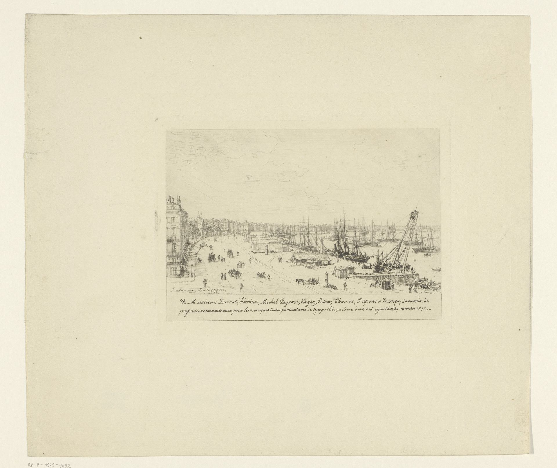Gezicht op Bordeaux by Maxime Lalanne