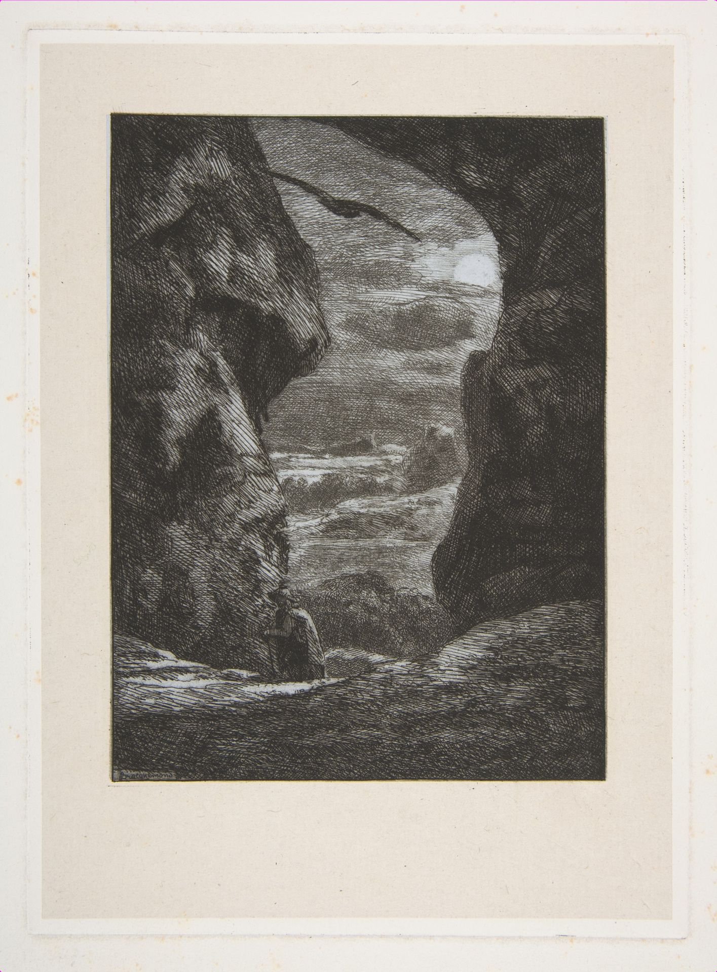 Adieu aux Karpatz by Félix Bracquemond