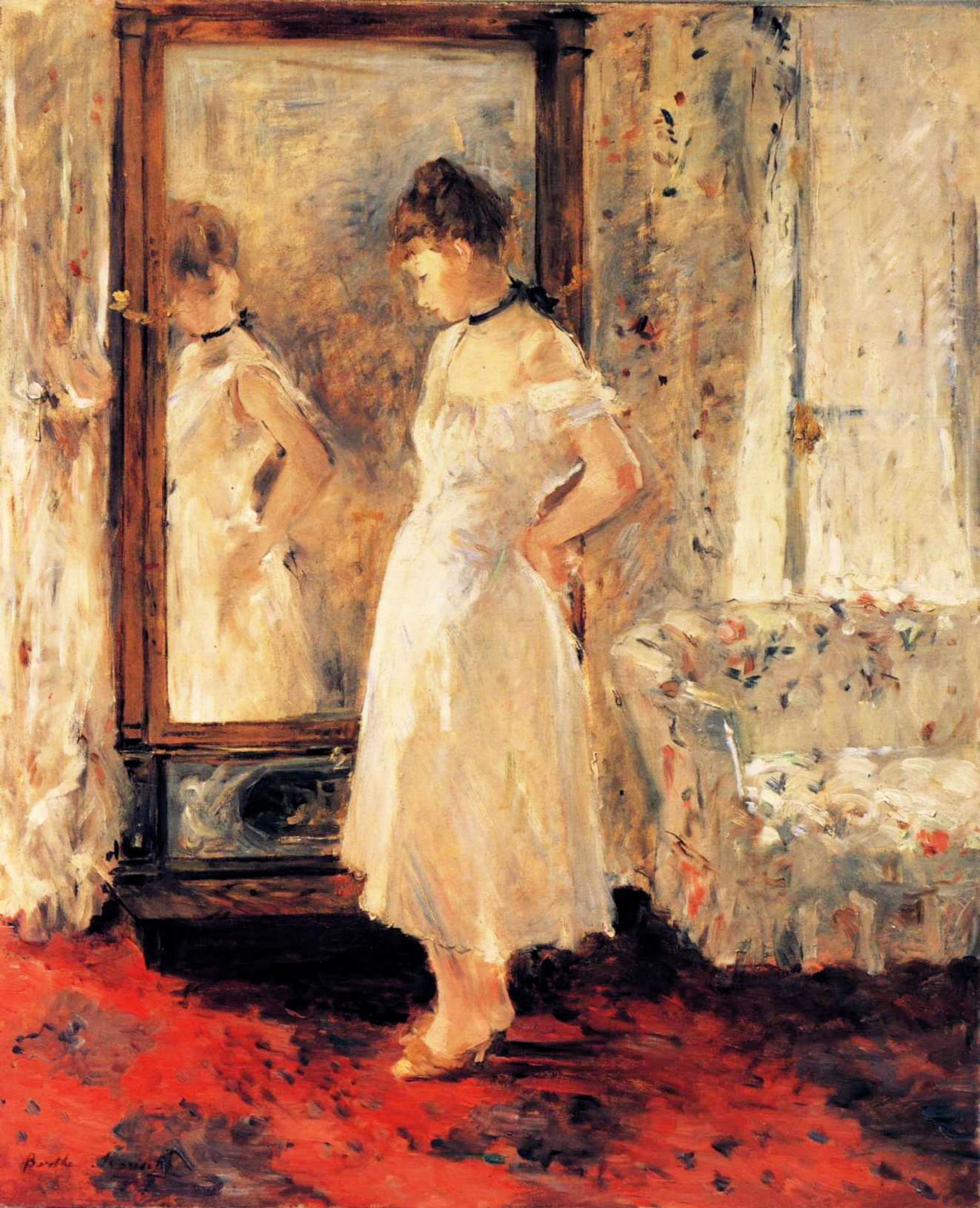 The Cheval Glass by Berthe Morisot