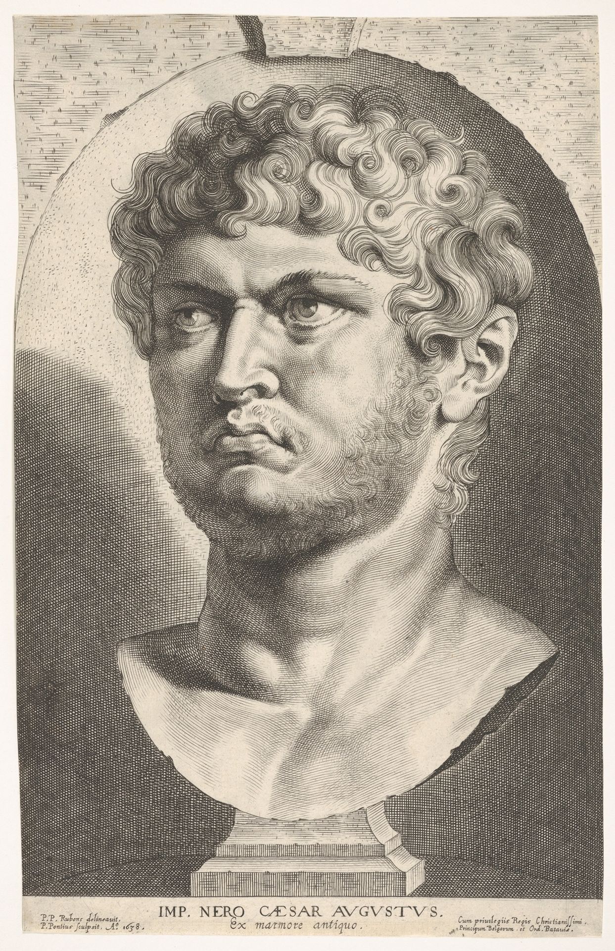 Nero (after Rubens) by Paulus Pontius