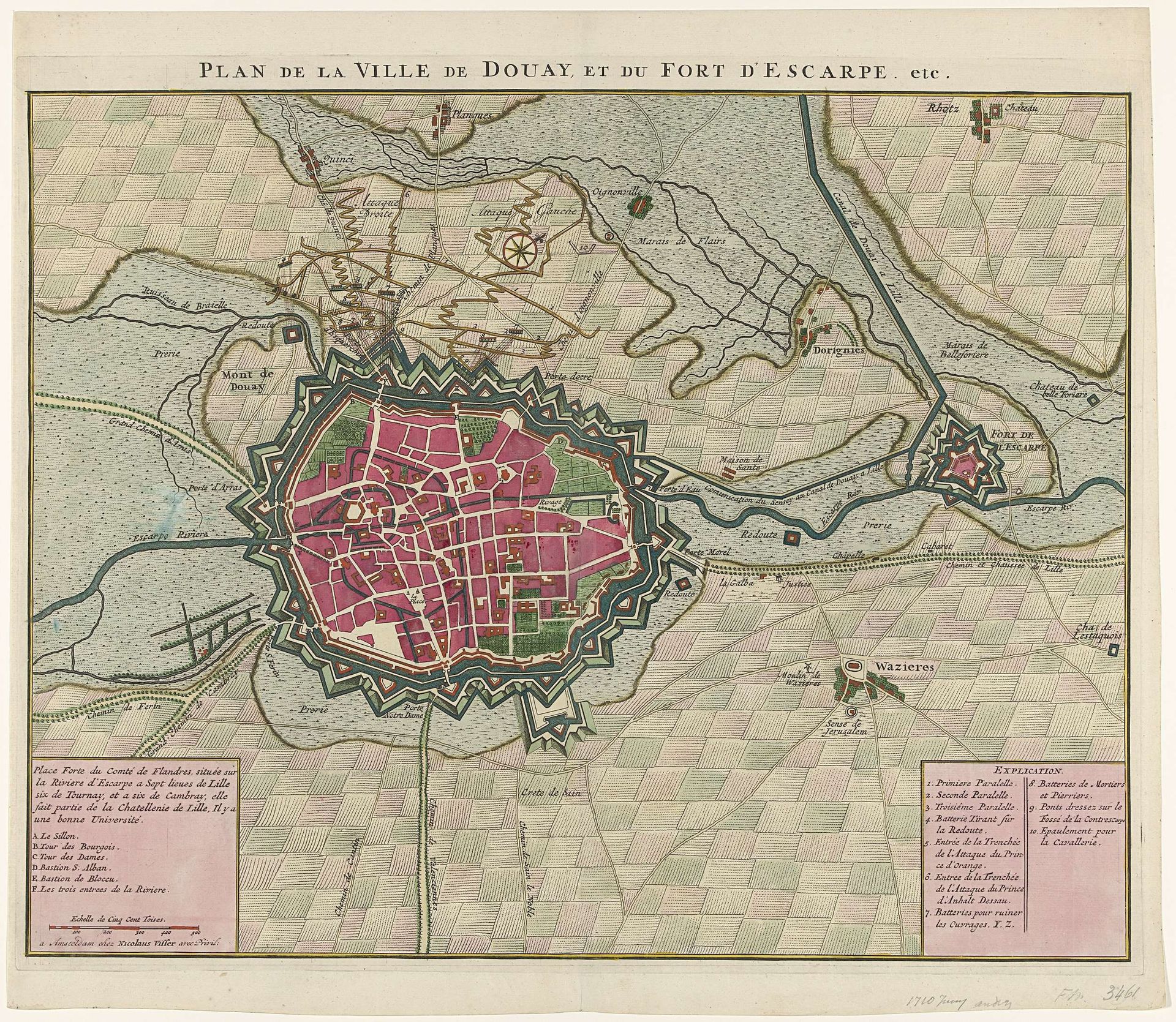 Beleg van Douai, 1710 by Anonymous