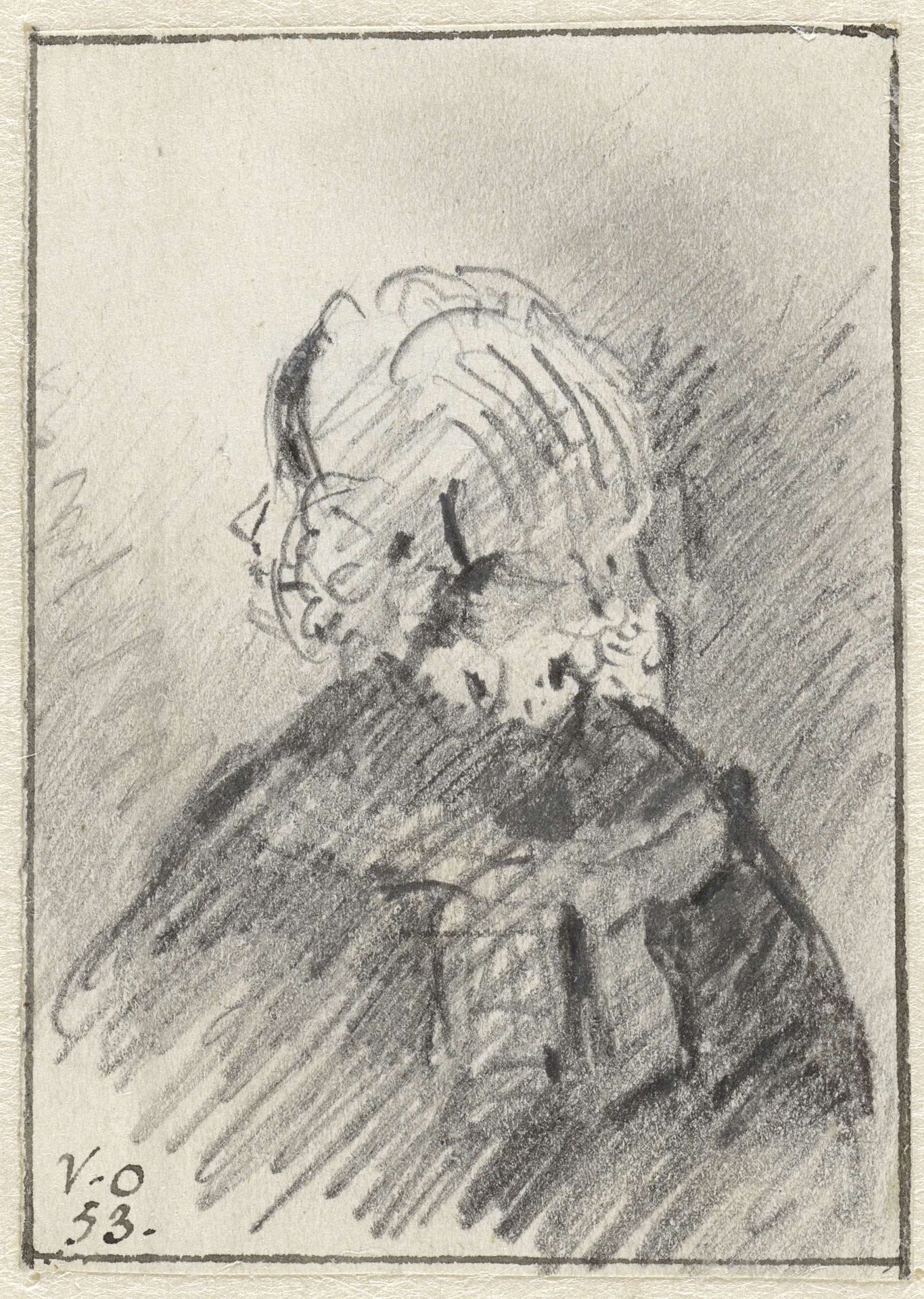 Portret van een dame, mogelijk Jane Myddelton (?) by Christiaan (II) Huygens