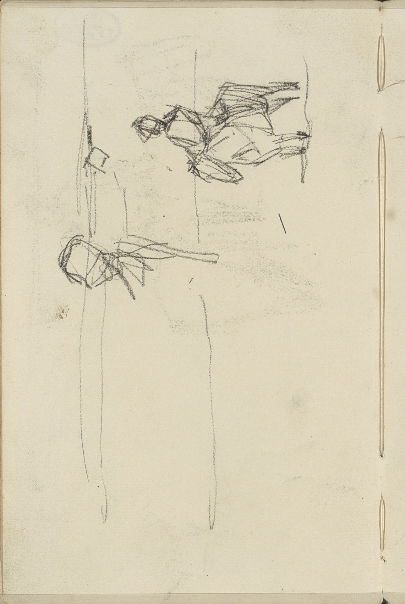 Ruiter en een soldaat by George Hendrik Breitner