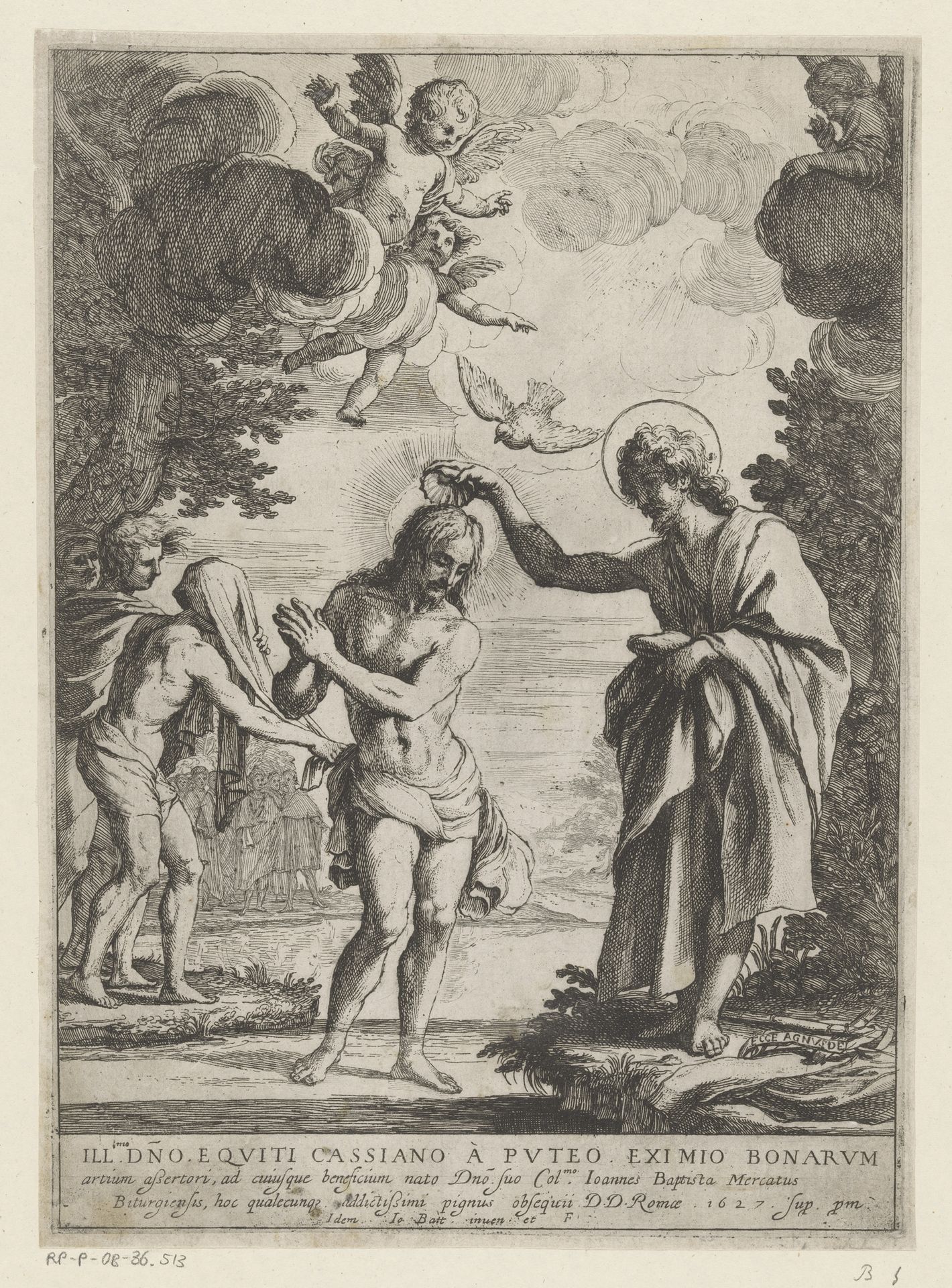 Doop van Christus by Giovanni Battista Mercati