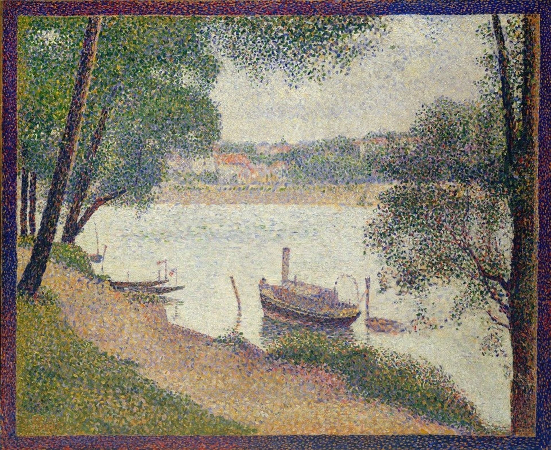 Gray Weather, Grande Jatte by Georges Seurat