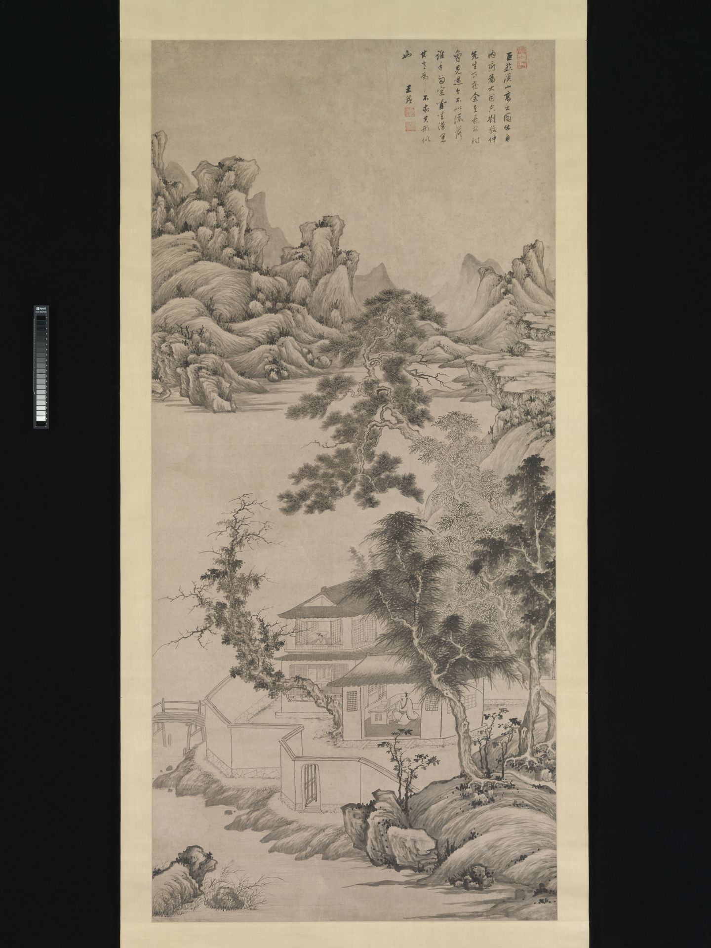 Lofty Scholar among Streams and Mountains, in the manner of Juran by Wang Jian
